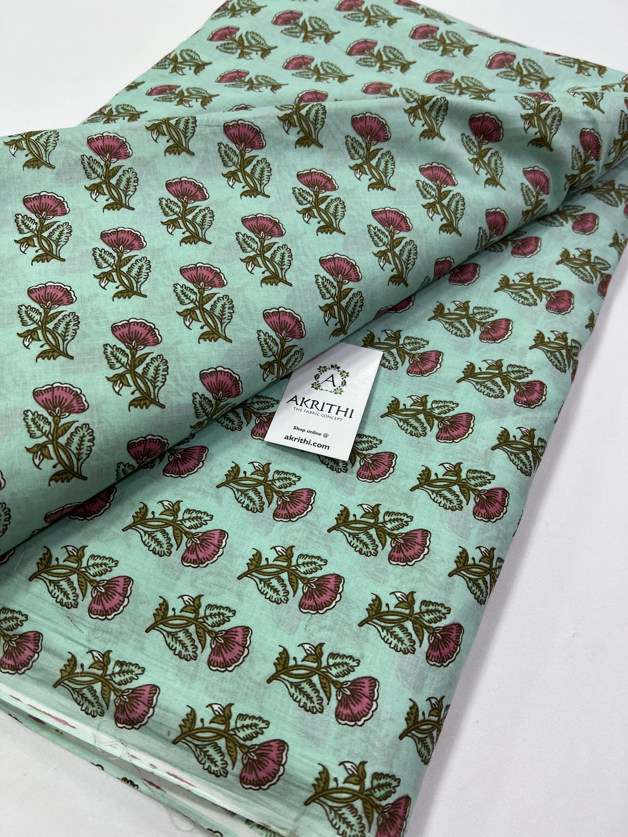 Printed pure cotton fabric