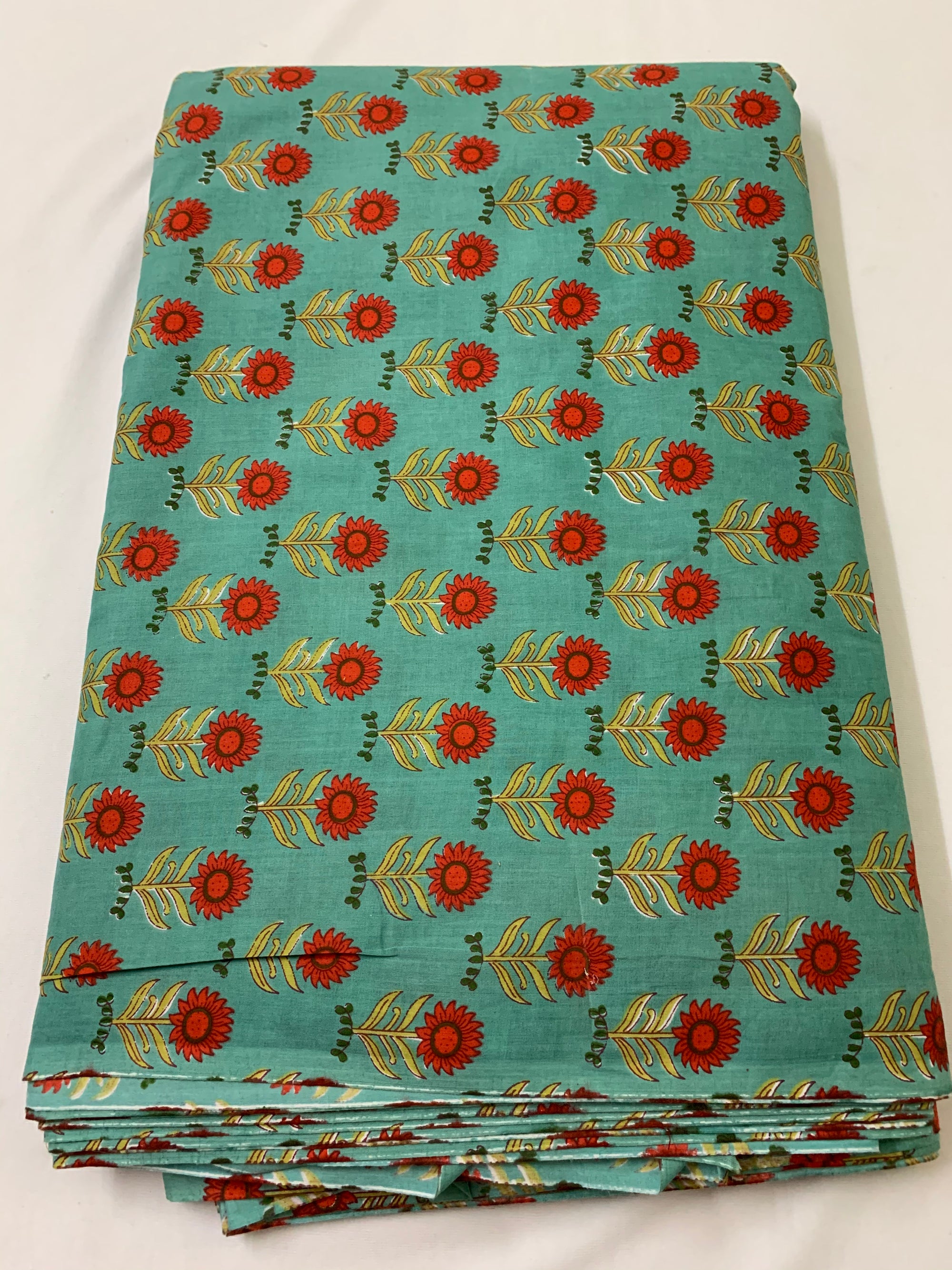 Printed pure cotton fabric