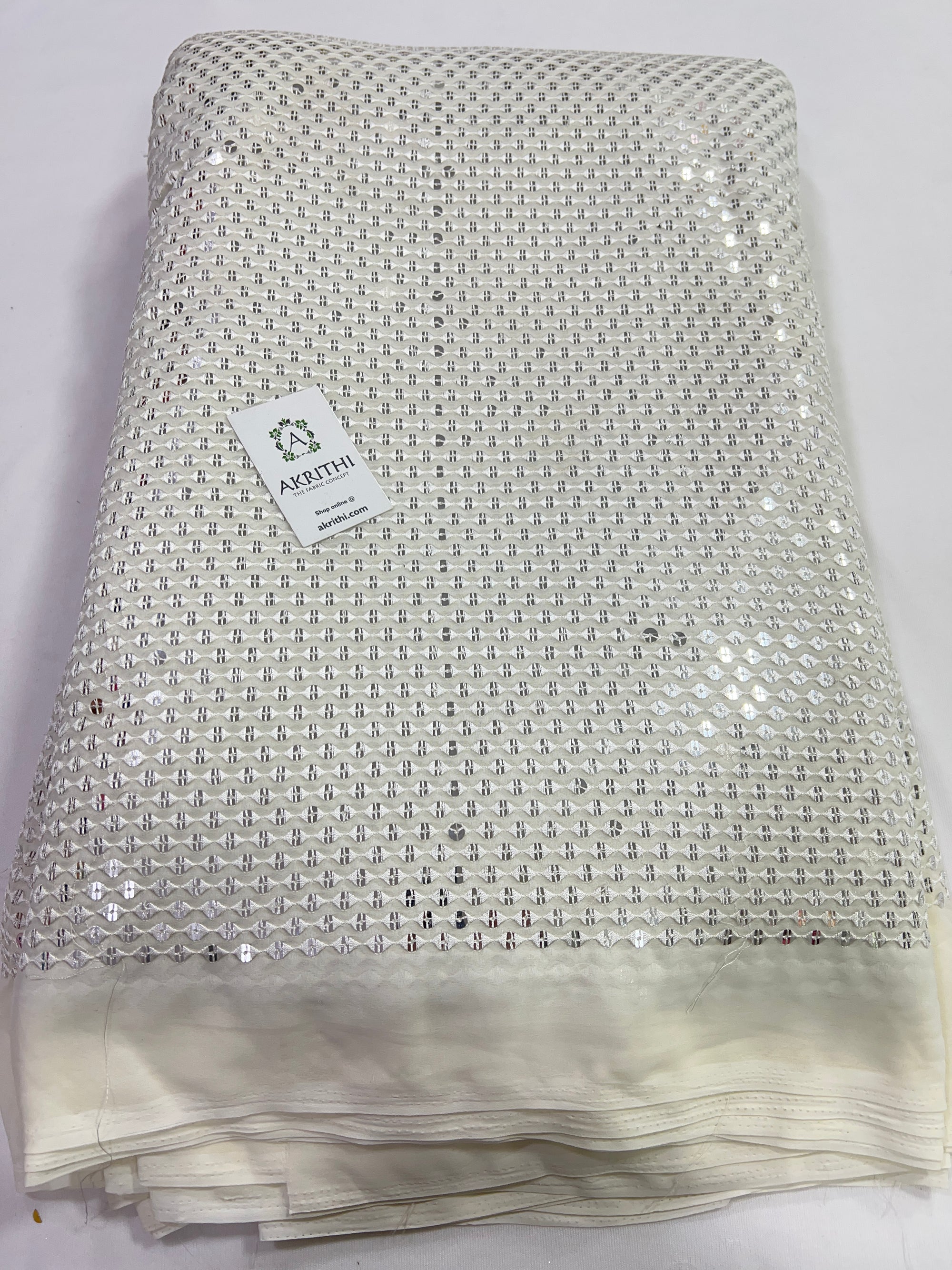 Embroidery on Georgette fabric