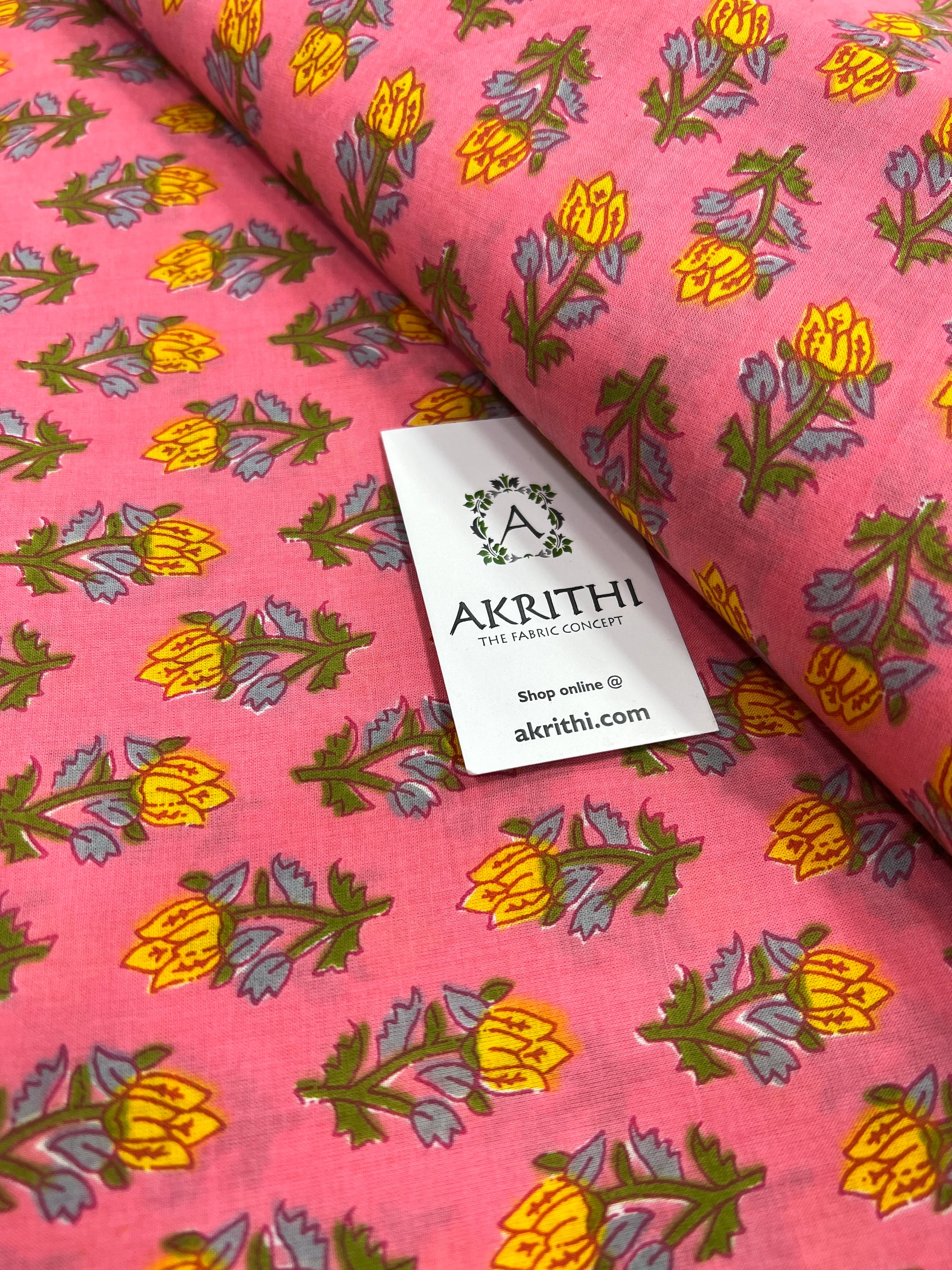 Printed pure cotton fabric