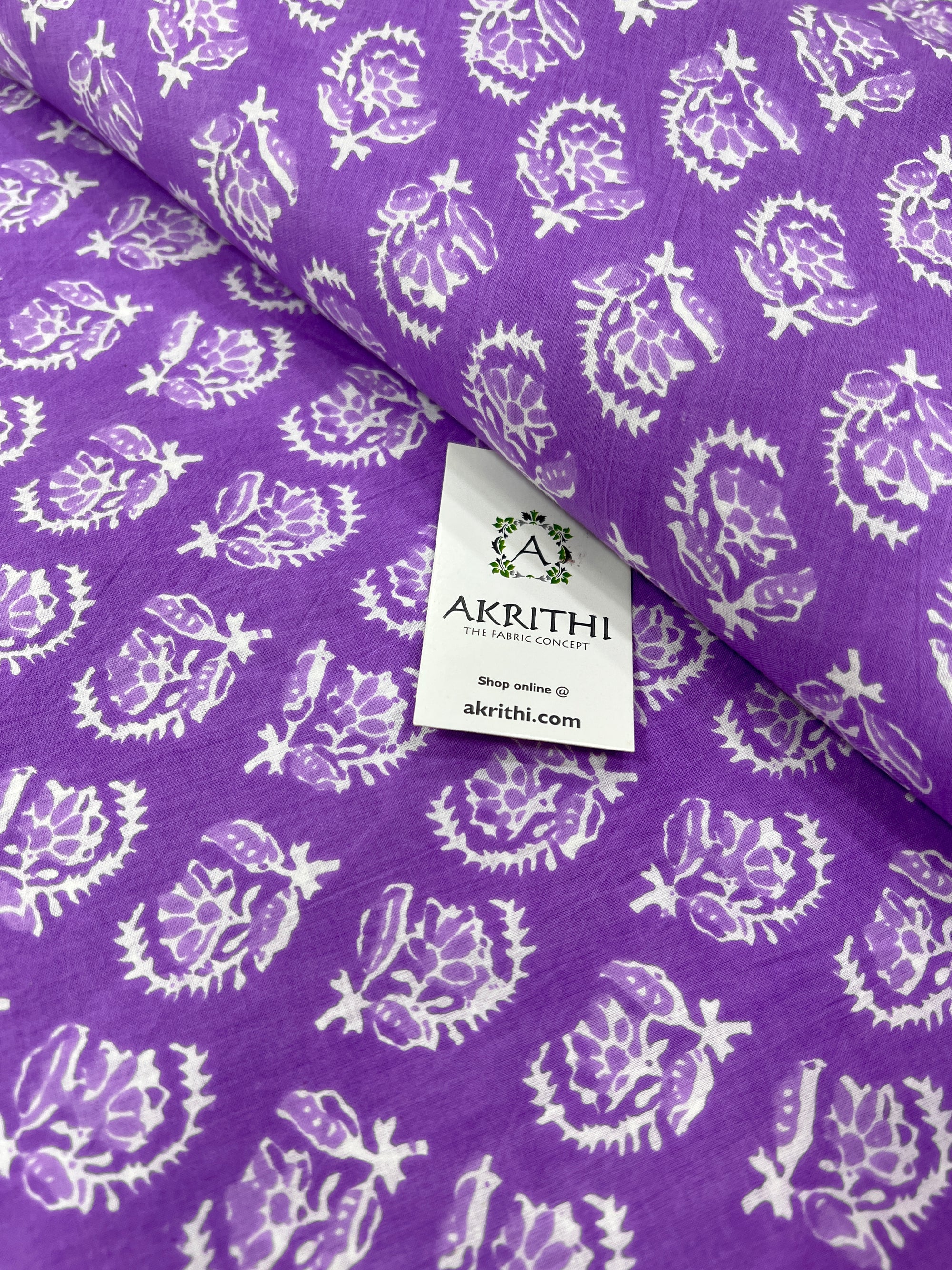 Printed pure cotton fabric