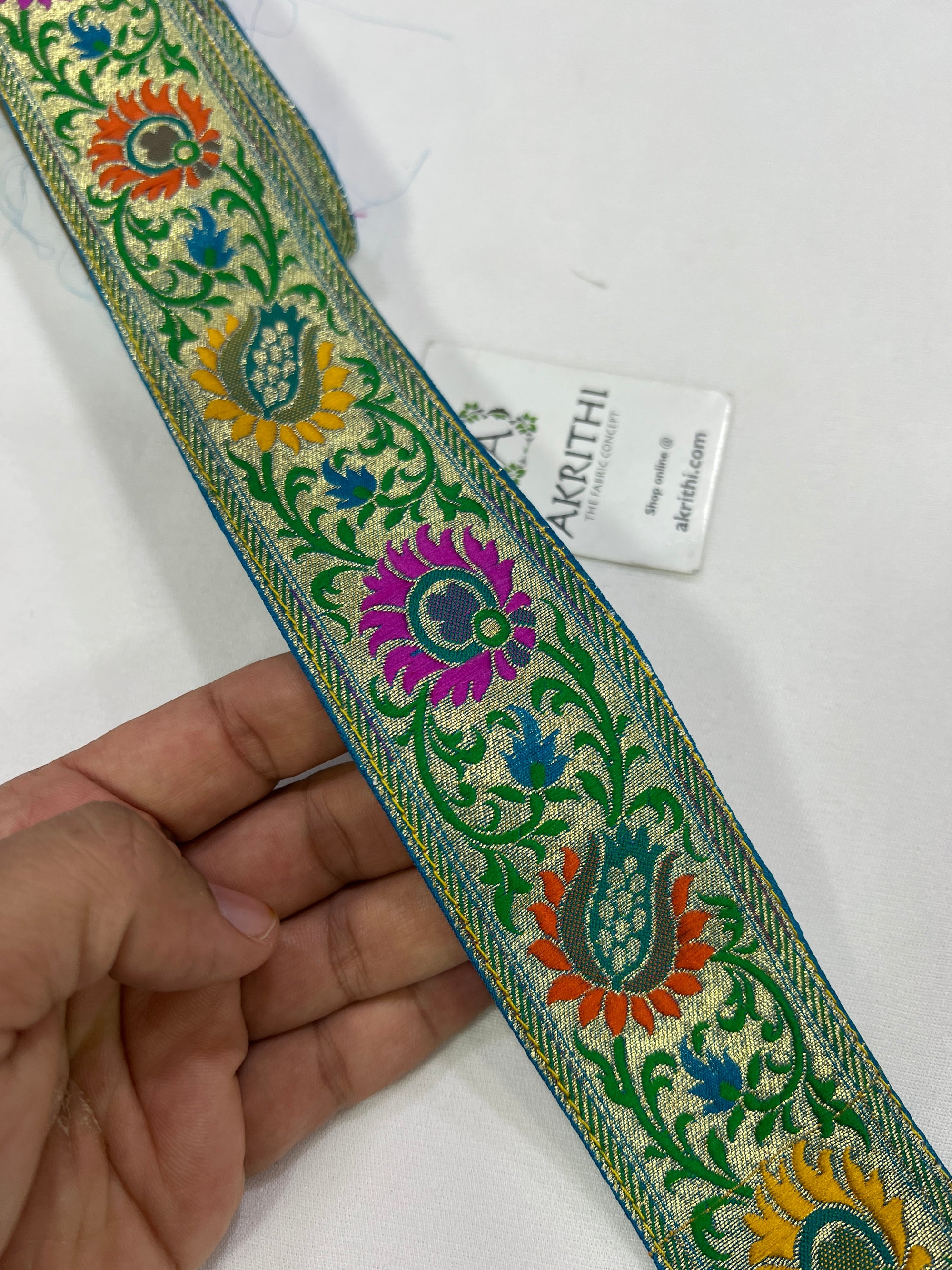 Handloom Banarasi lace 9 metres roll