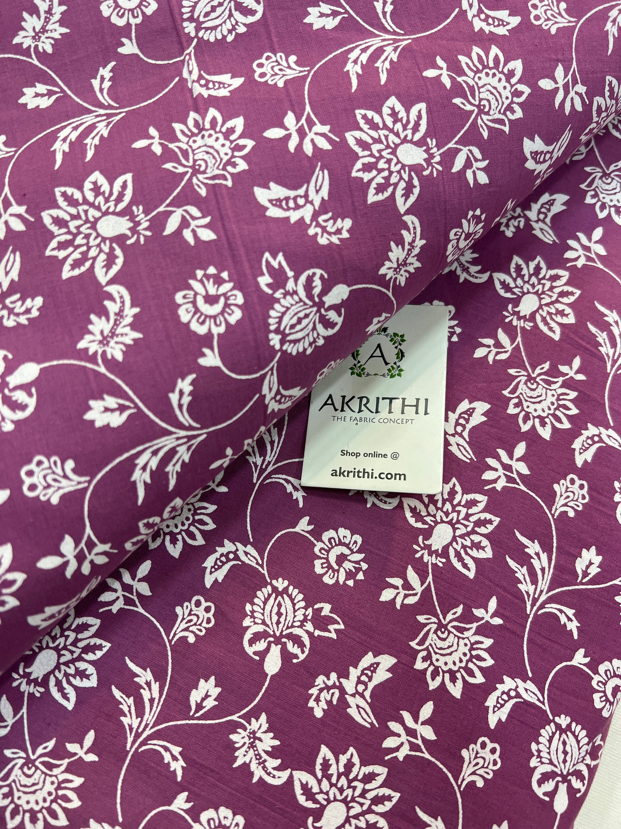 Printed pure cotton fabric