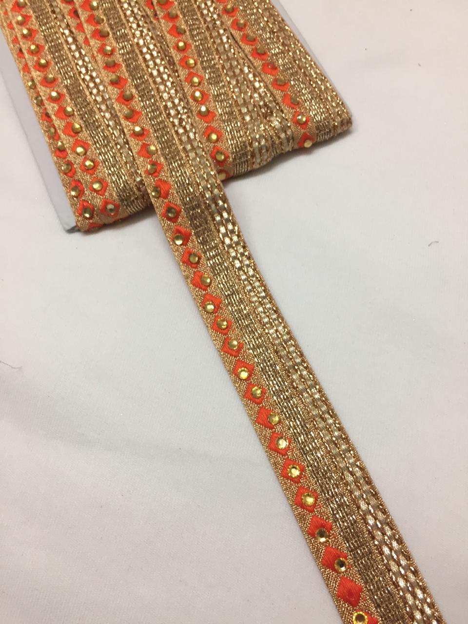 Buy Embroidered Trims and laces online. Saree laces and saree border online. Buy Tassels, patches, cut work laces and necklines online.