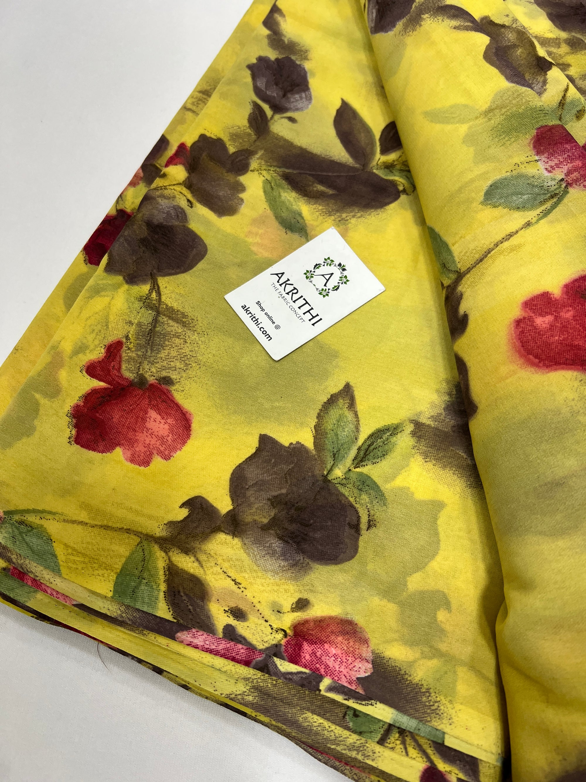 Floral printed georgette fabric