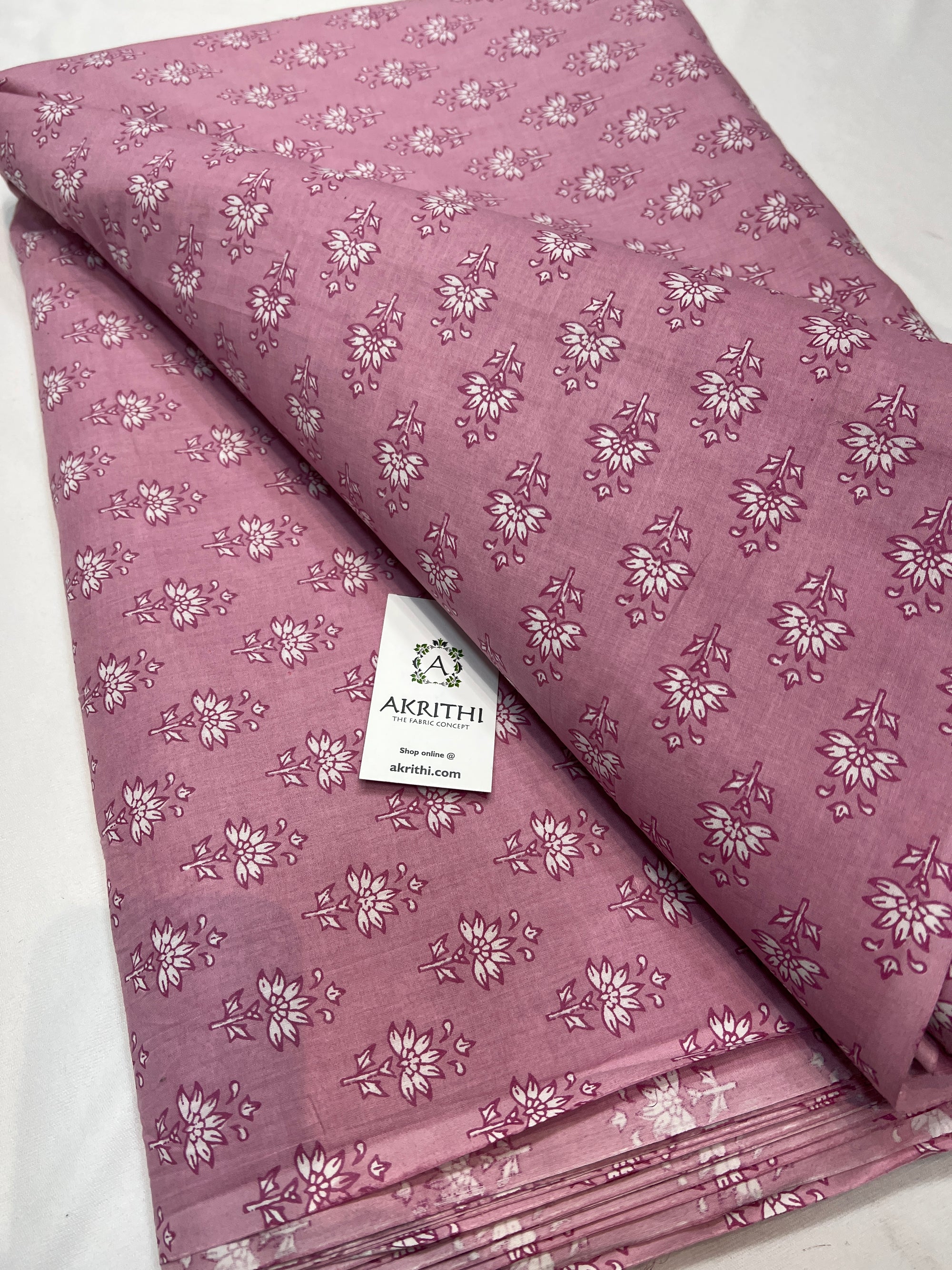 Printed pure cotton fabric