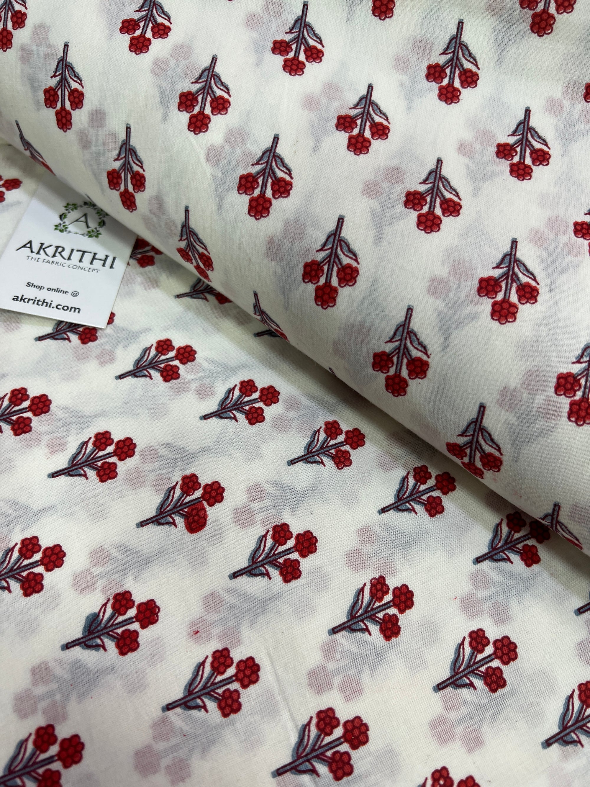 Printed pure cotton fabric