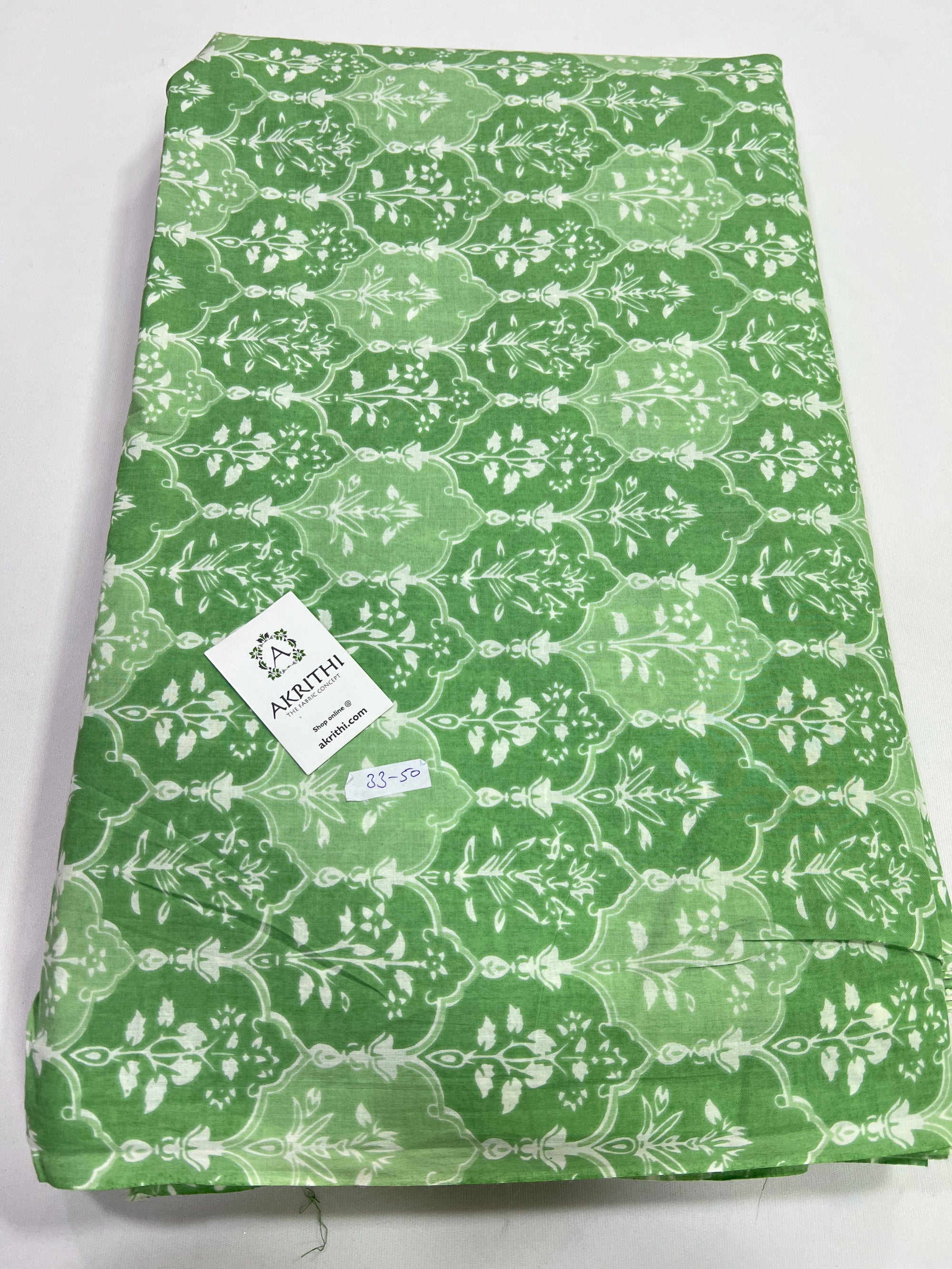 Printed pure cotton fabric
