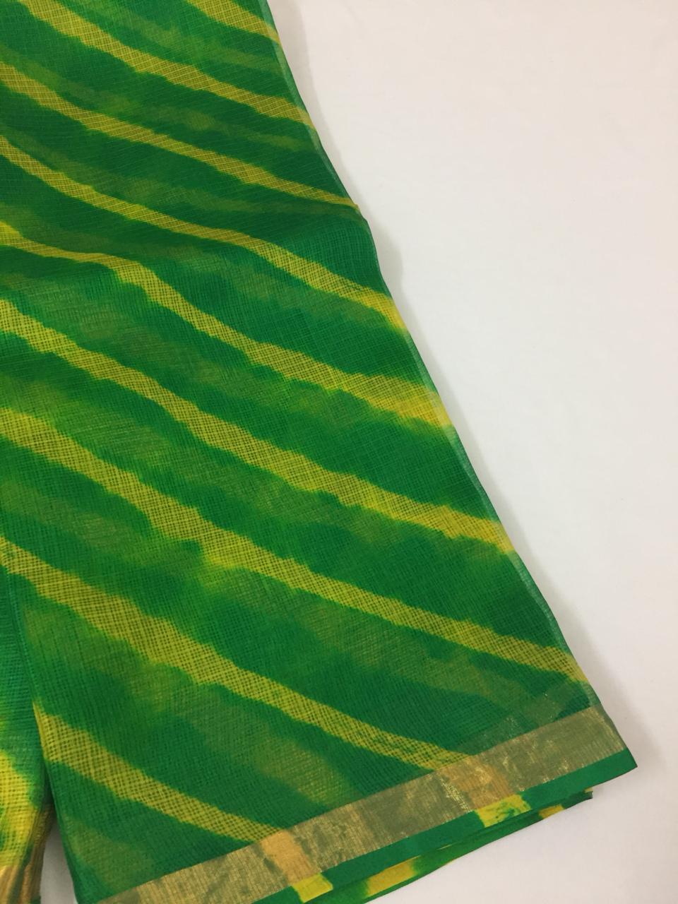 Pure kota silk leheriya saree