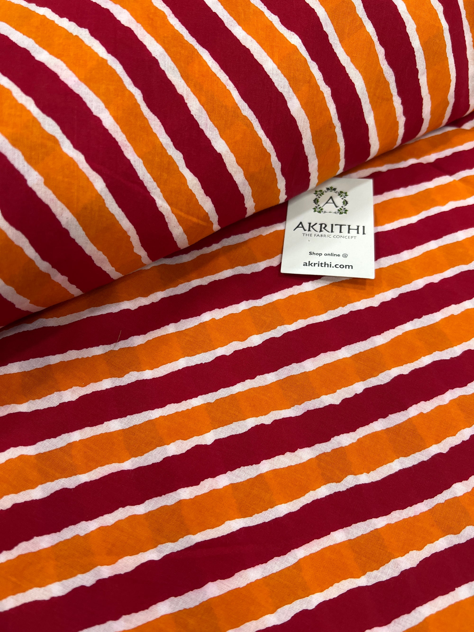 Printed pure cotton fabric