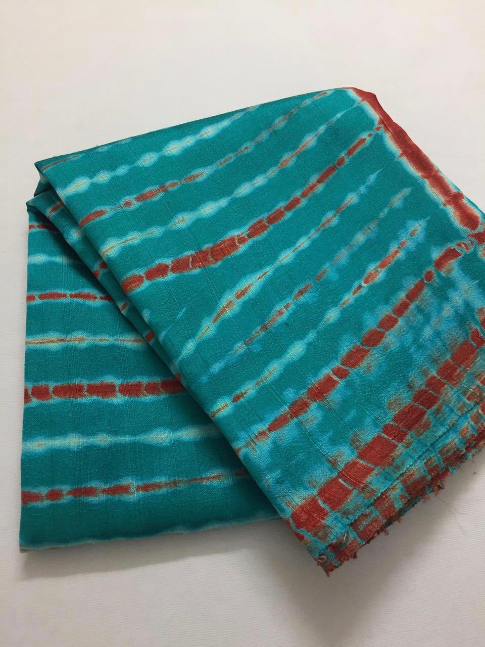 Shibori tie and dye pure raw silk kurta