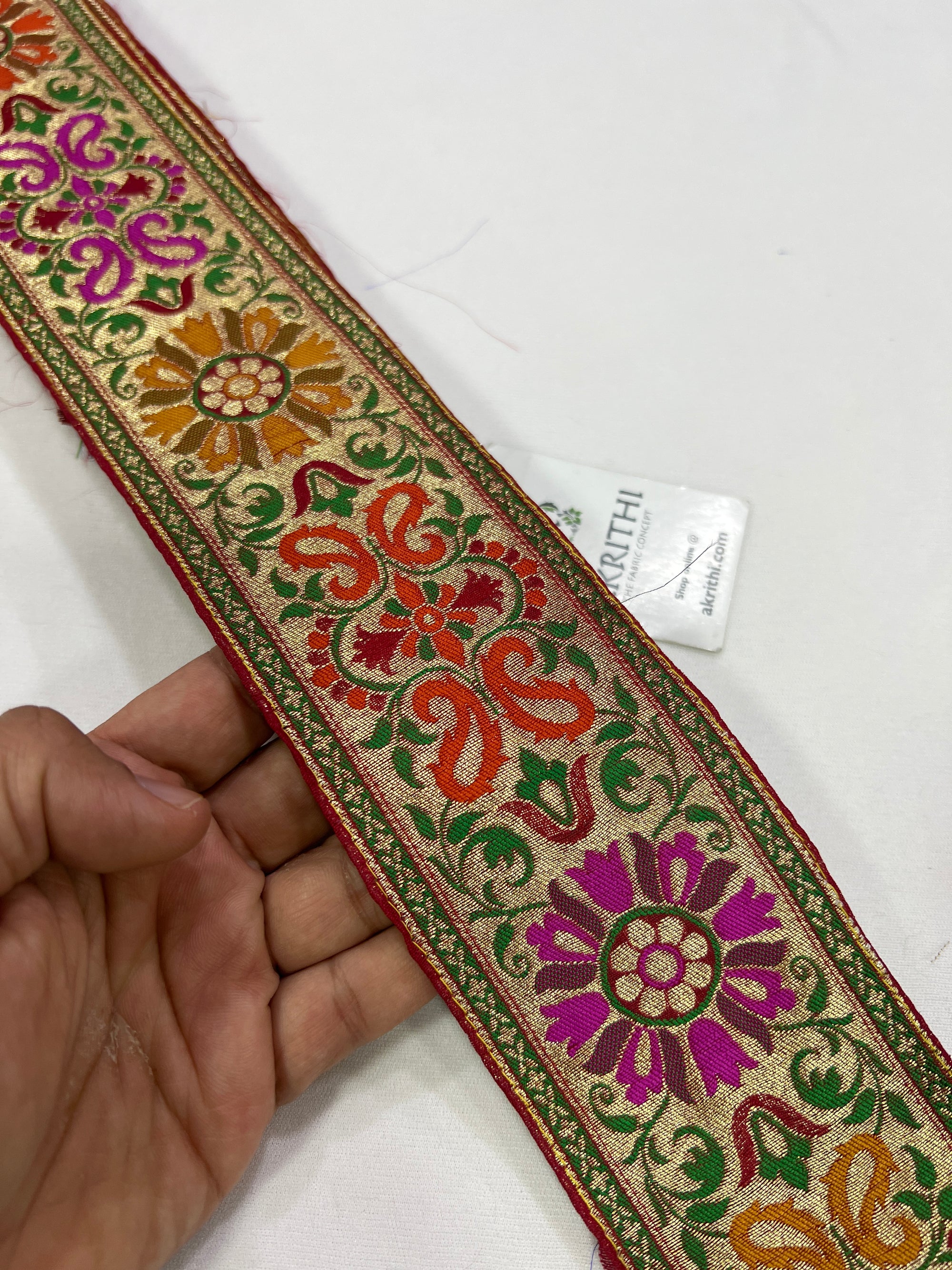 Handloom Banarasi lace 9 metres roll