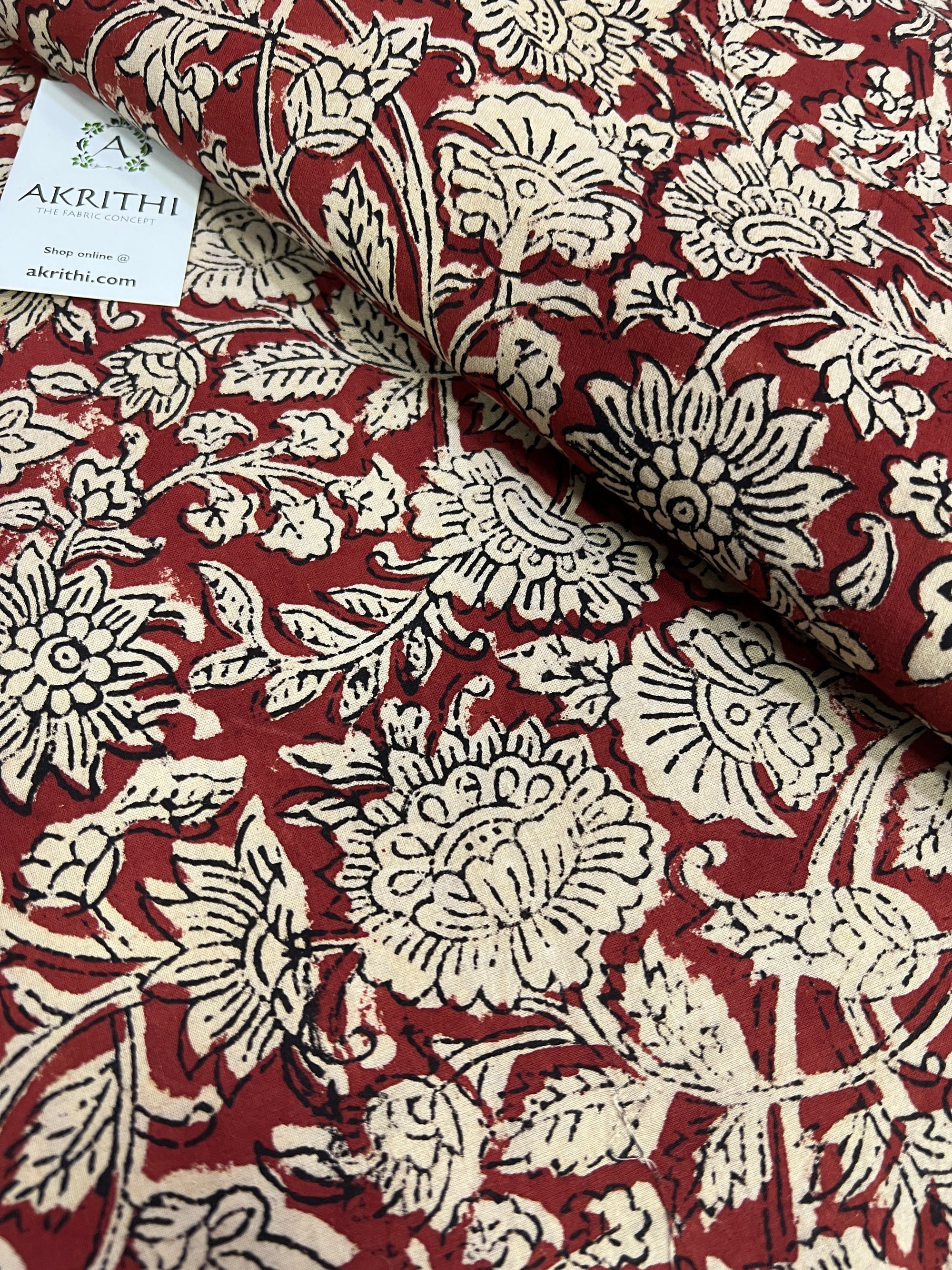 Hand block Printed pure cotton fabric
