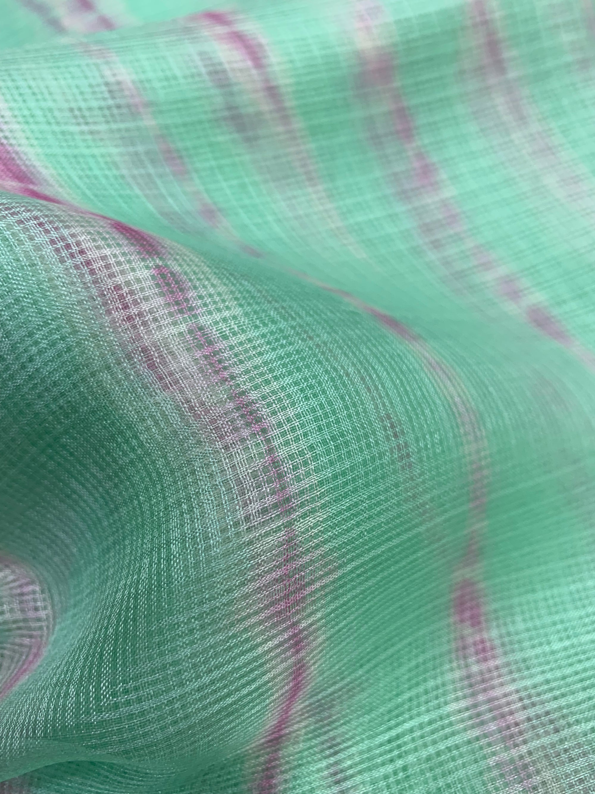 Tie and dye pure kota silk saree