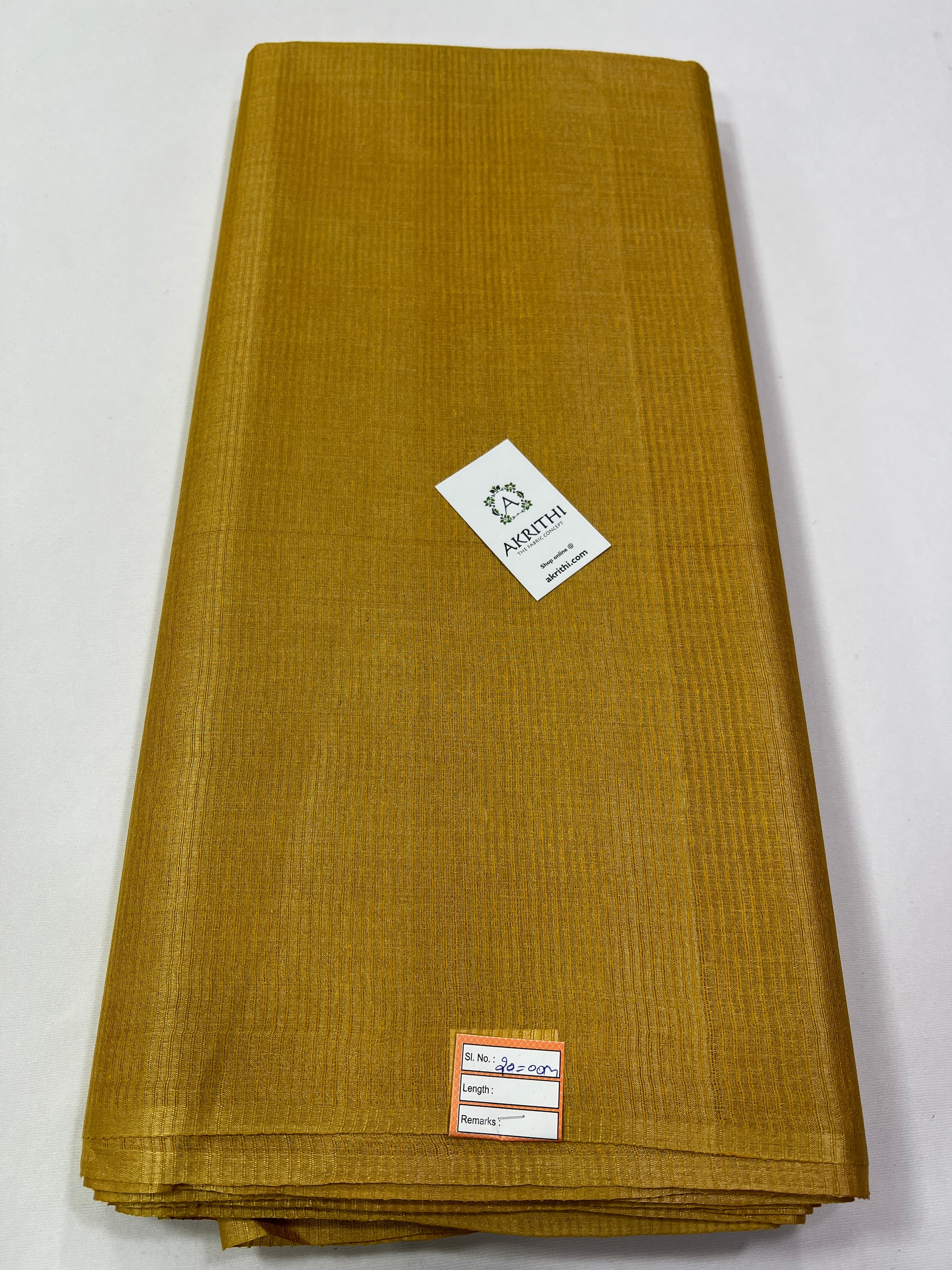 Striped Pure Tussar silk fabric