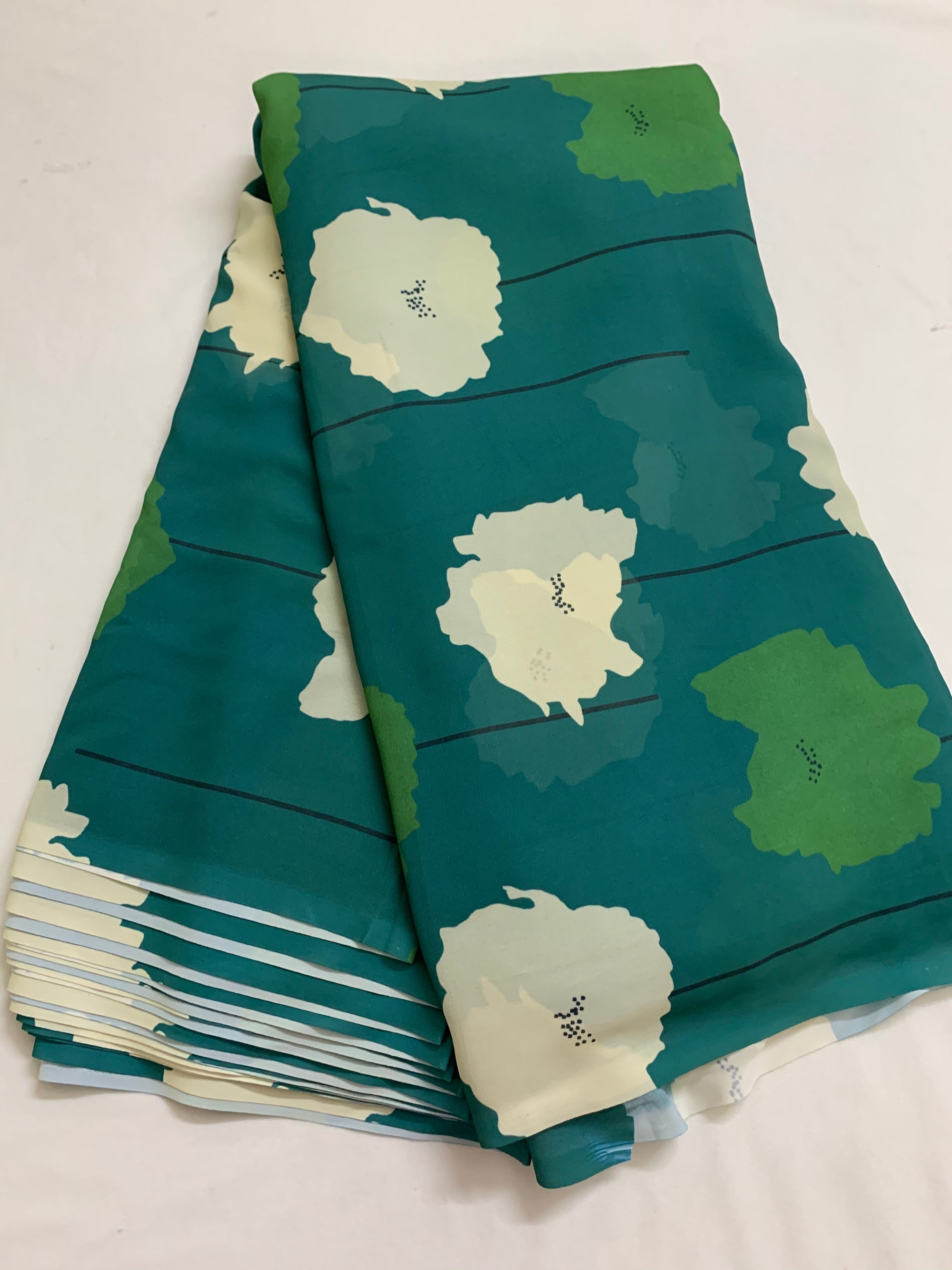 Digital floral Printed georgette fabric