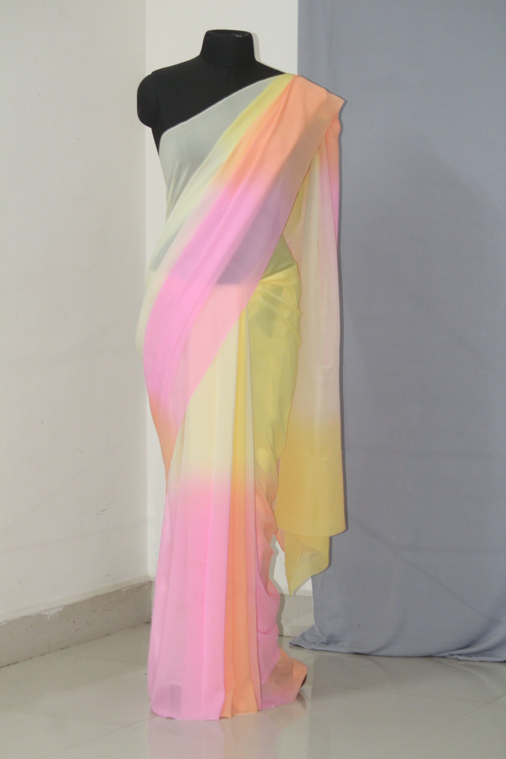 Pure silk georgette saree