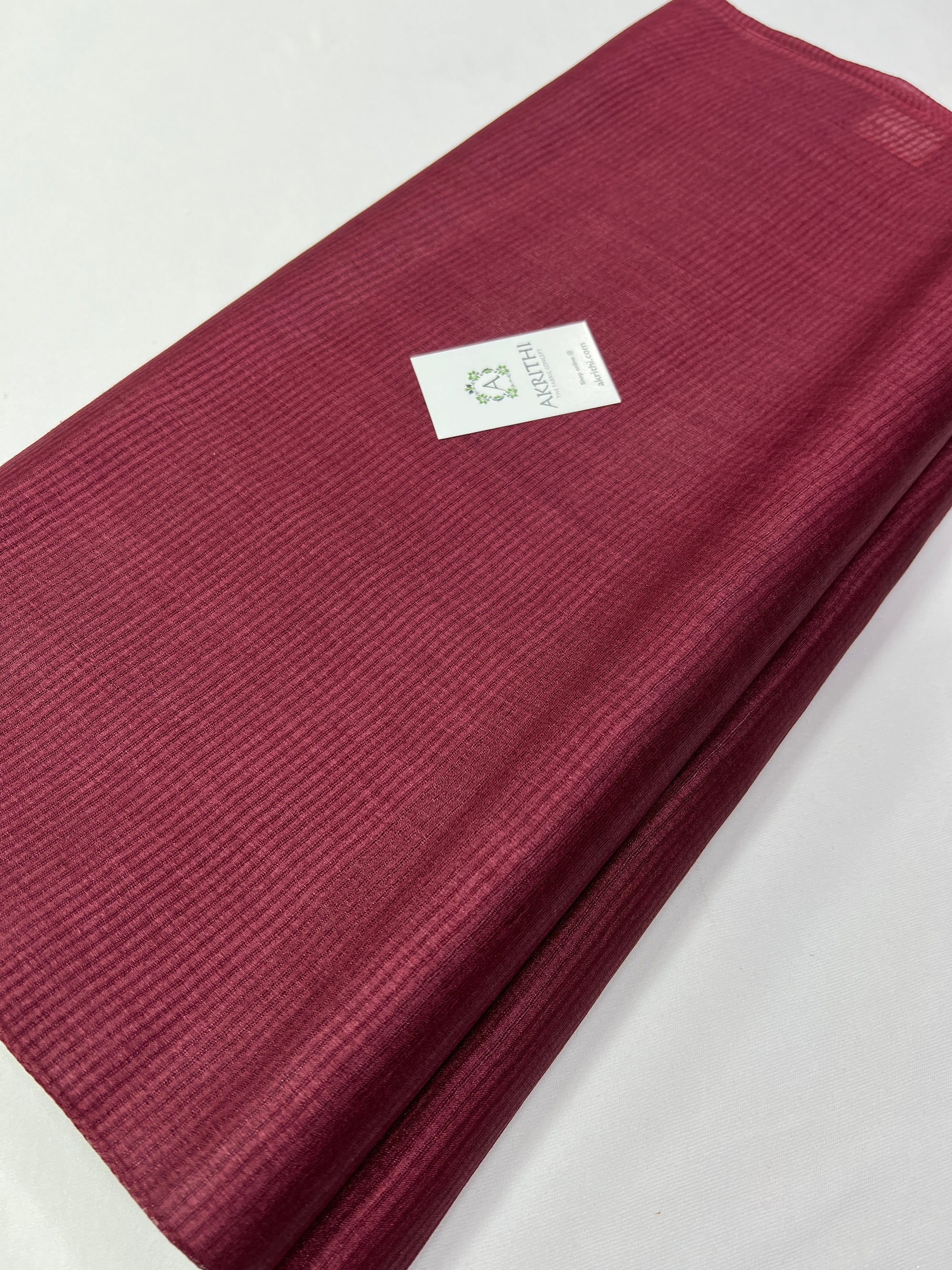 Striped Pure Tussar silk fabric