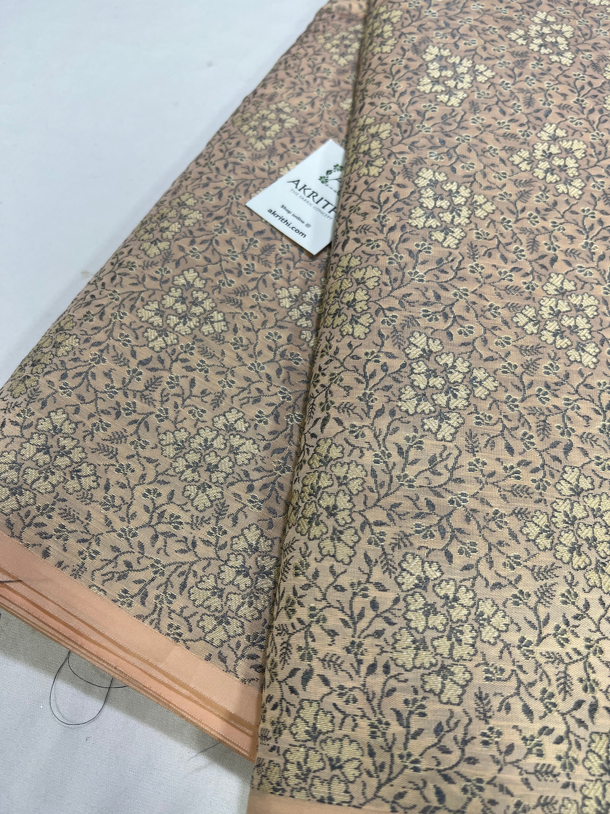 Banarasi brocade fabric without zari