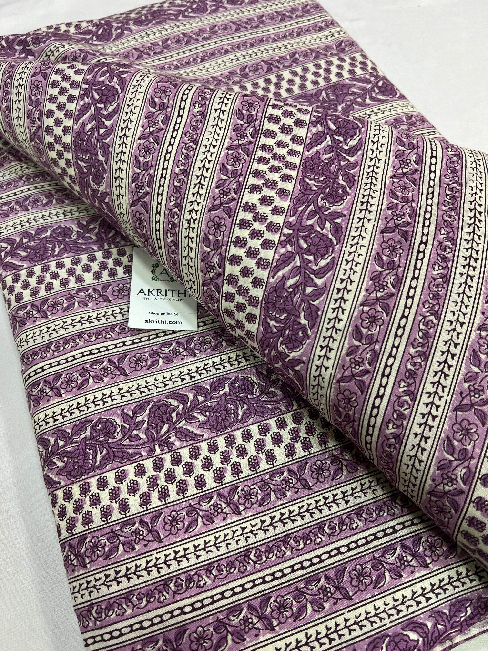 Printed pure cotton fabric