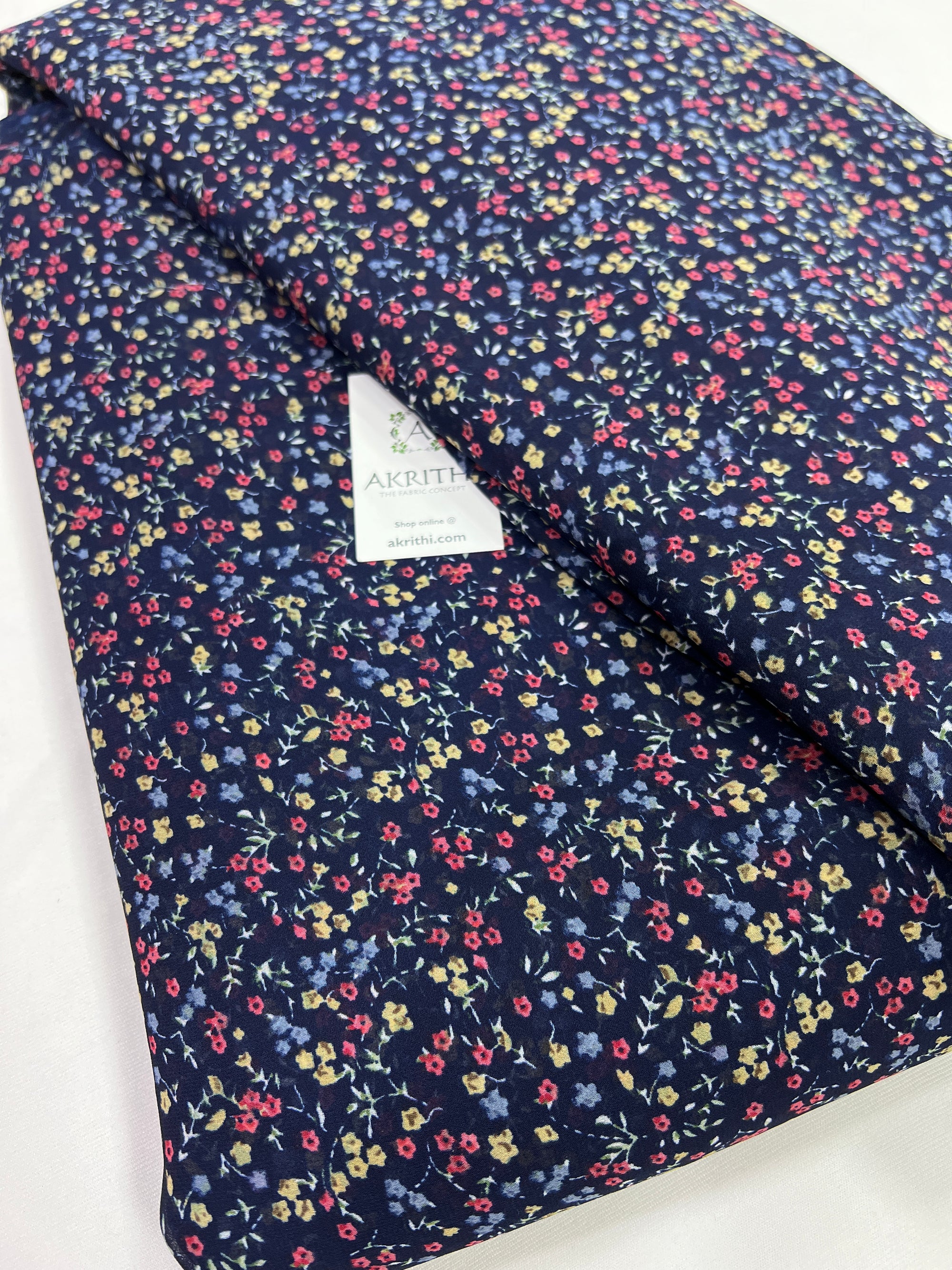 Floral printed georgette fabric 56 inches width