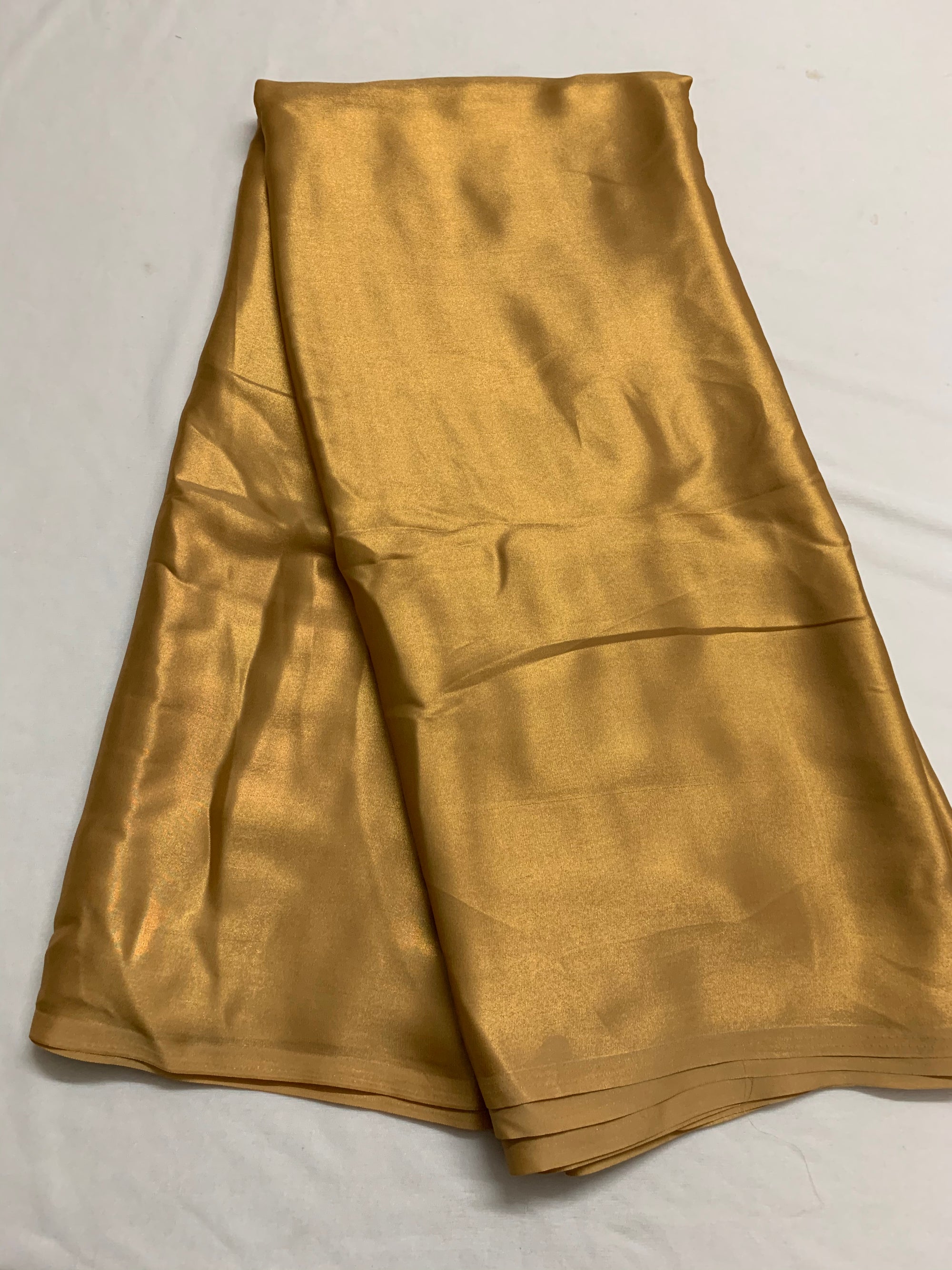 Golden foil georgette saree