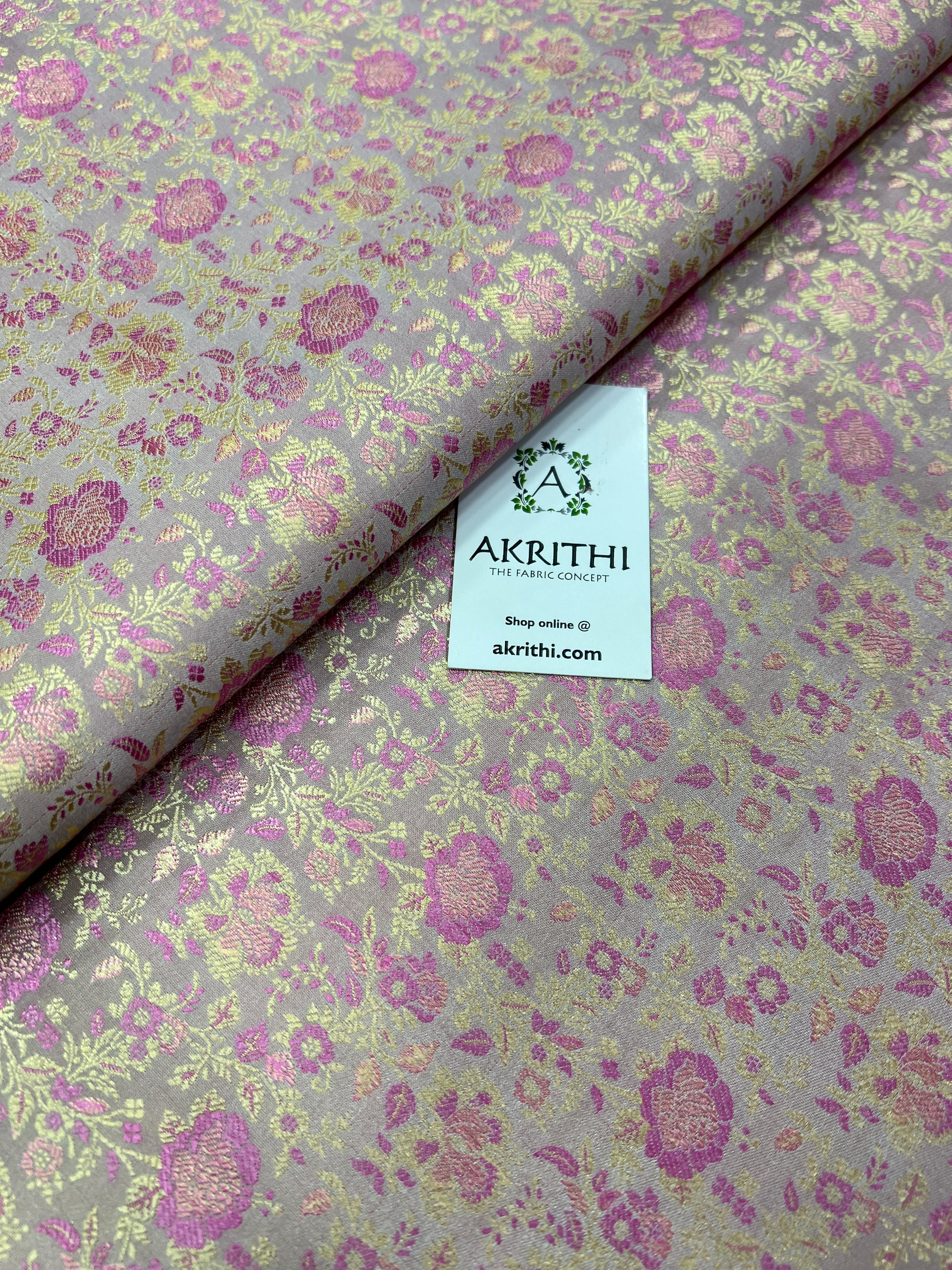 Handloom Banarasi brocade fabric