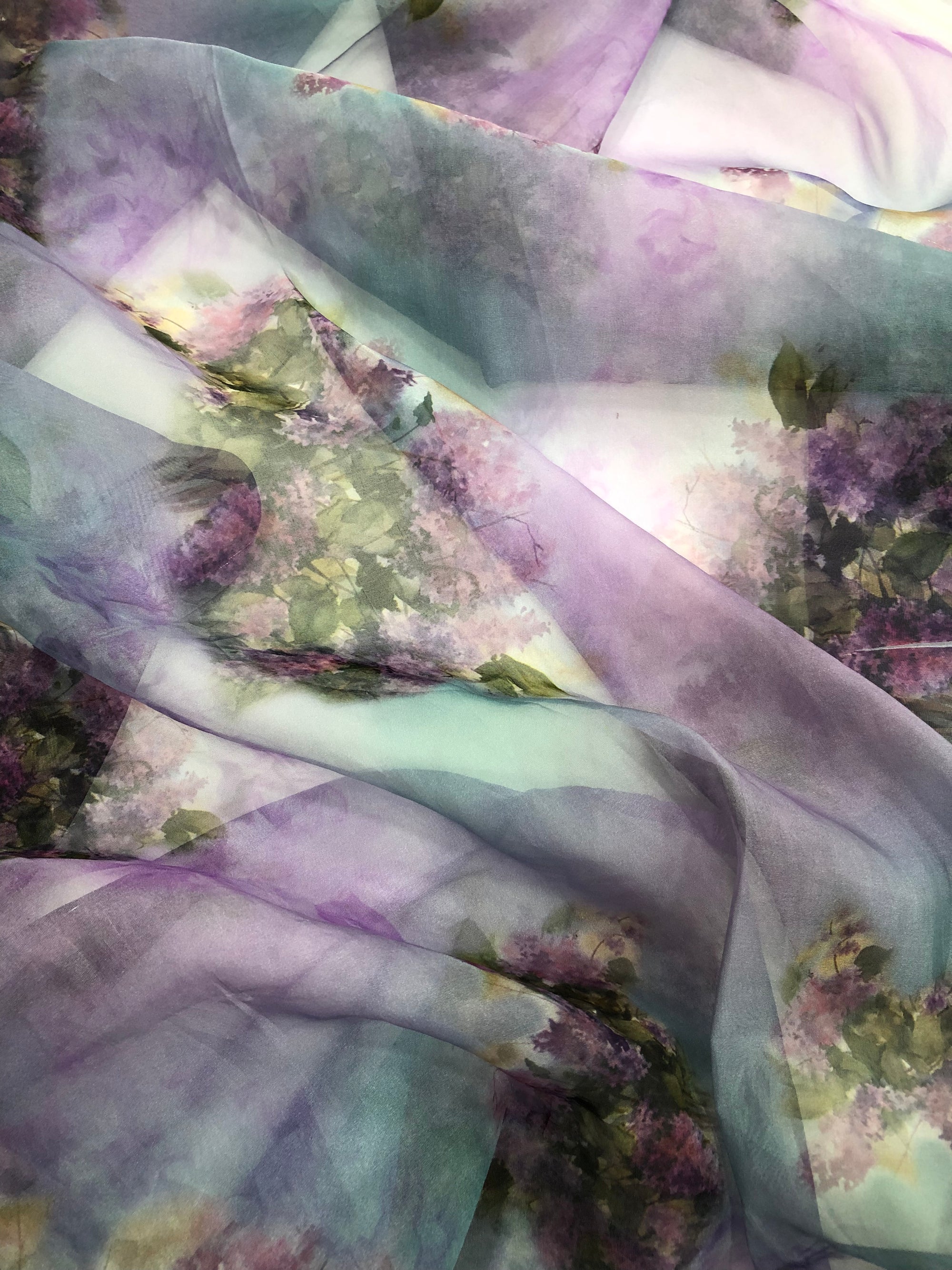 Digital Printed organza fabric