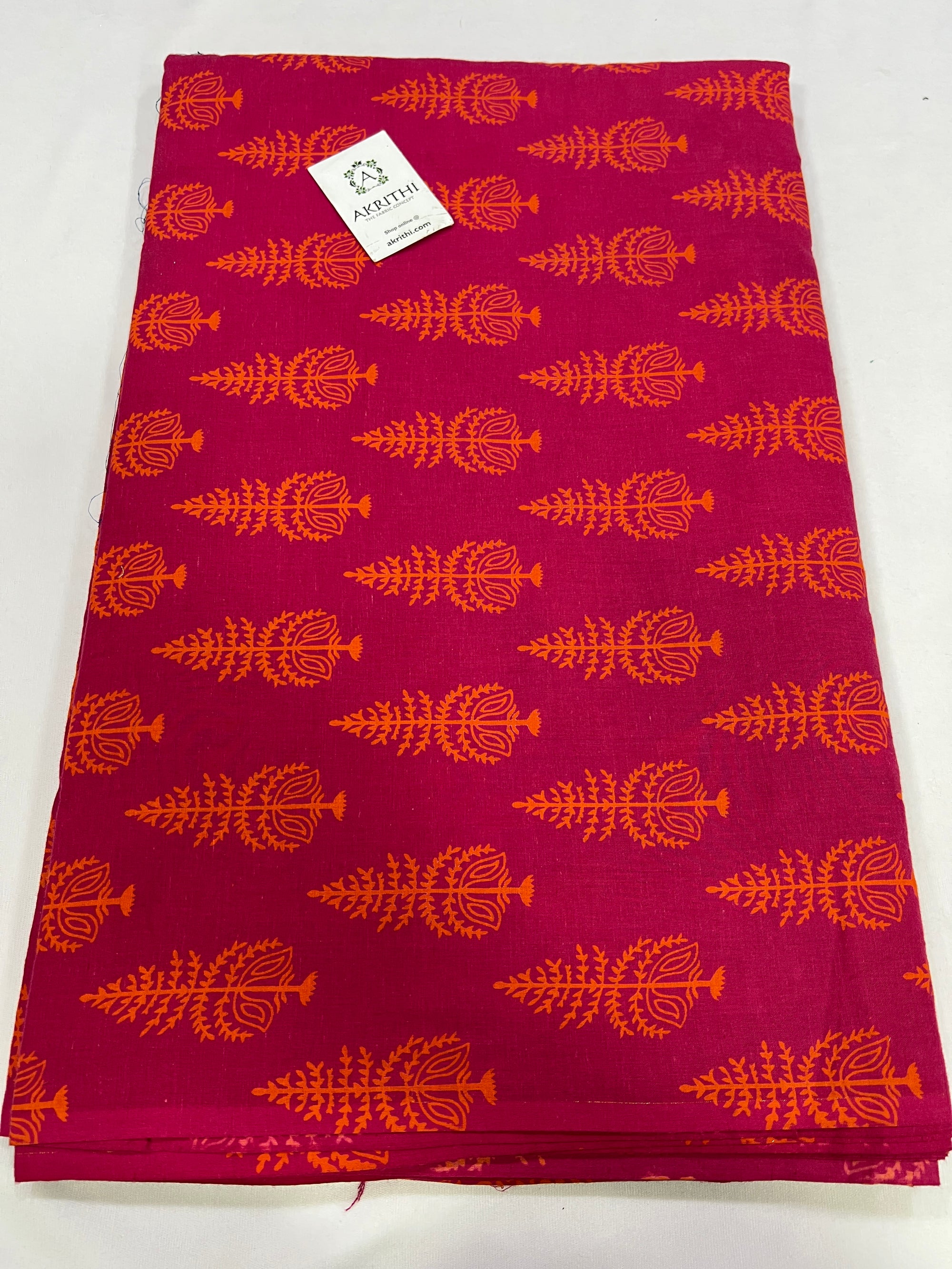 Printed pure cotton fabric