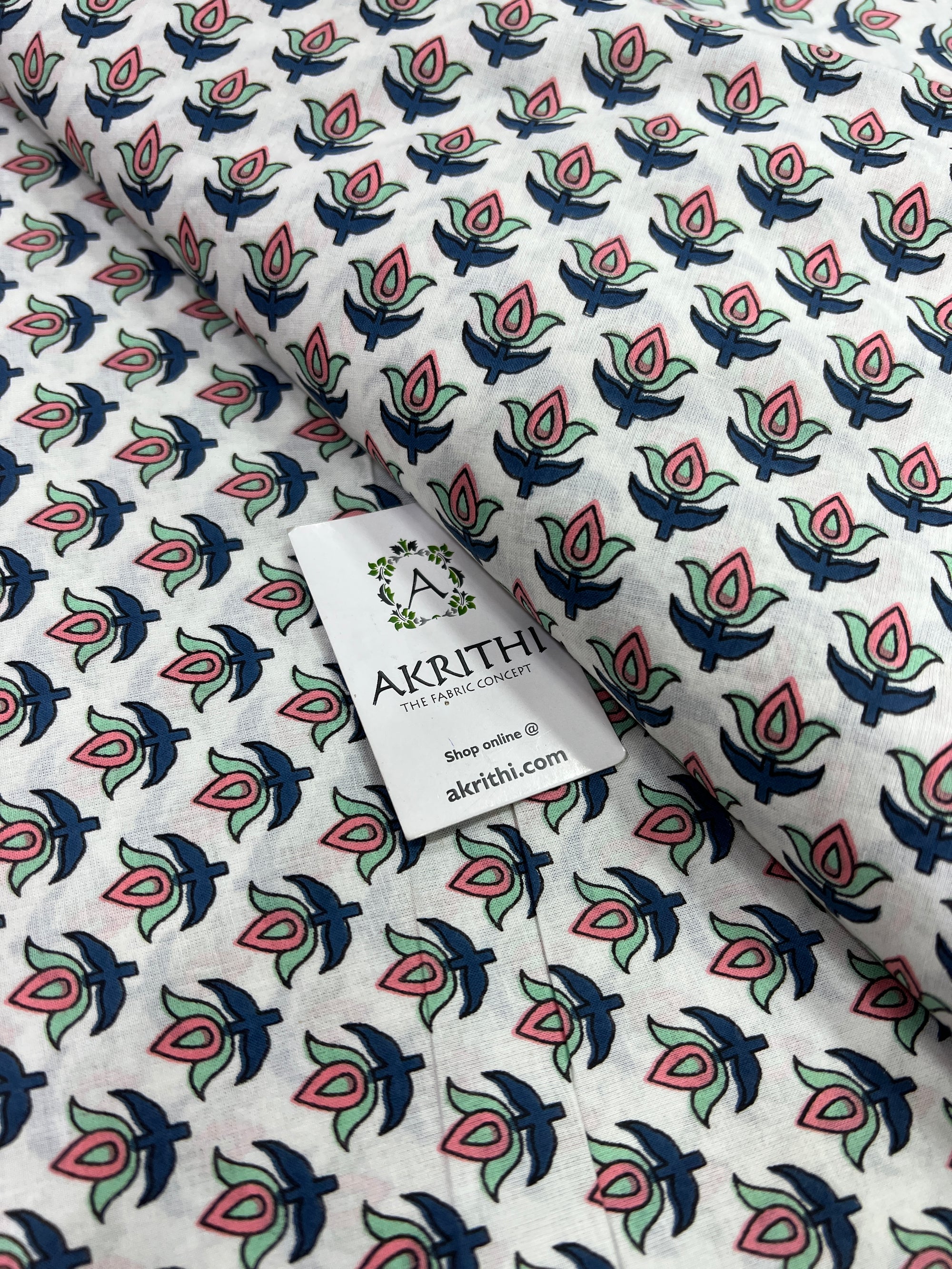 Printed pure cotton fabric