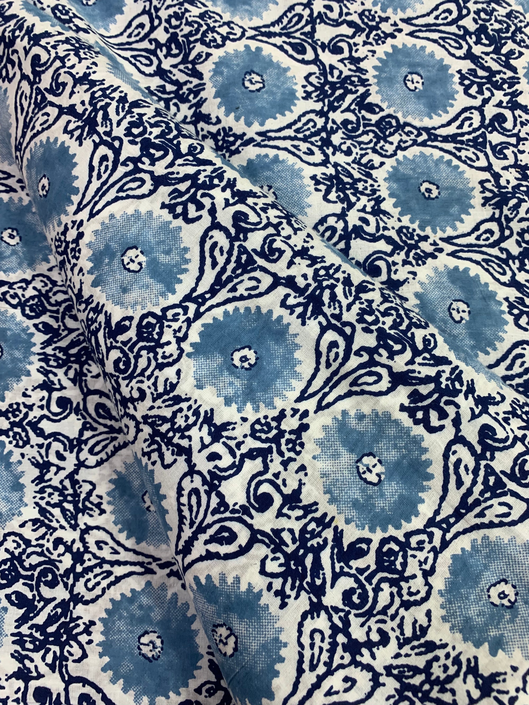 Printed pure cotton fabric