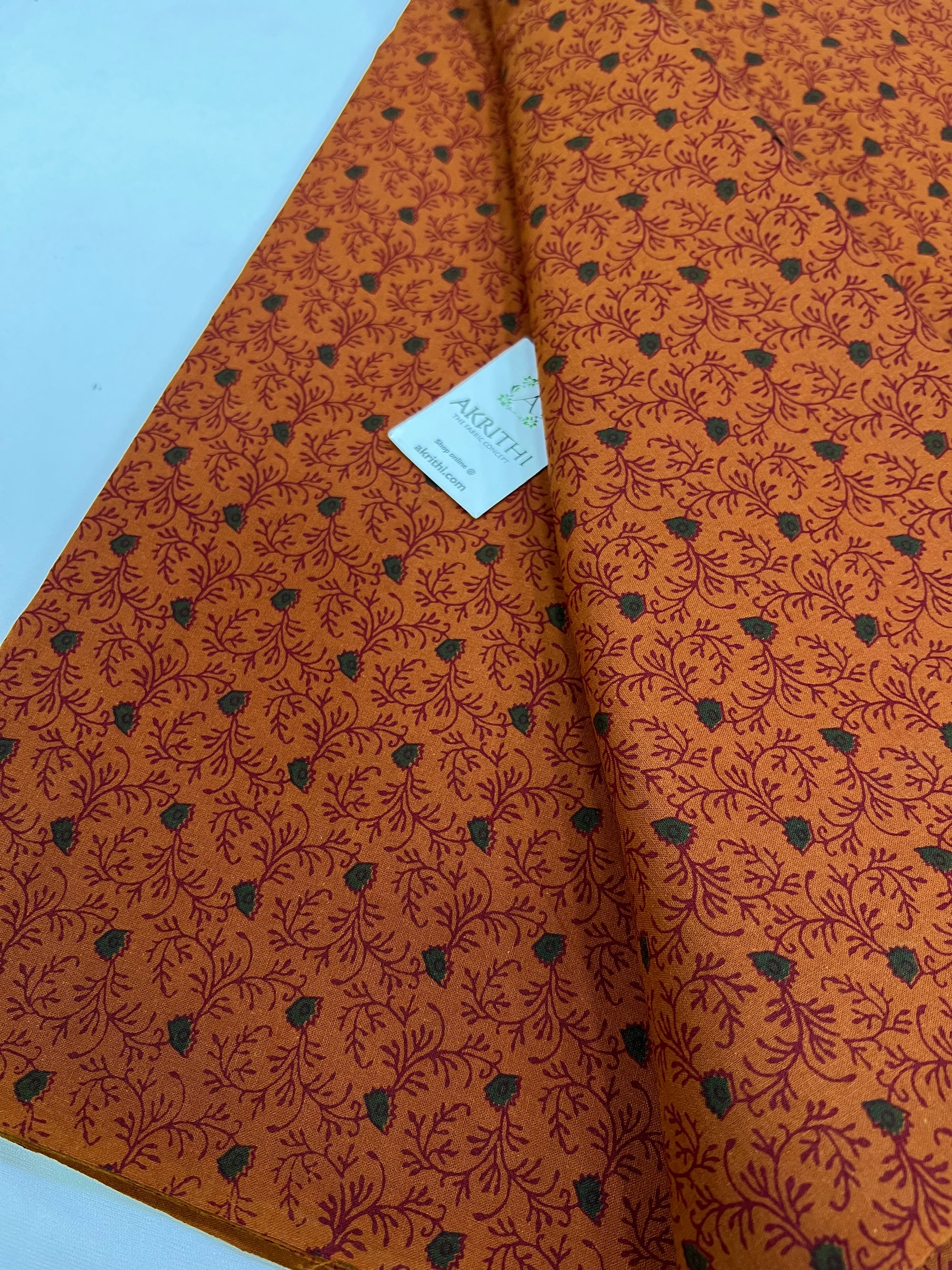 Printed pure cotton fabric