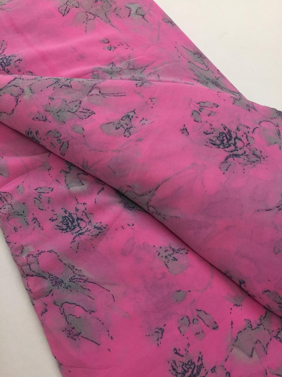 Printed georgette fabric
