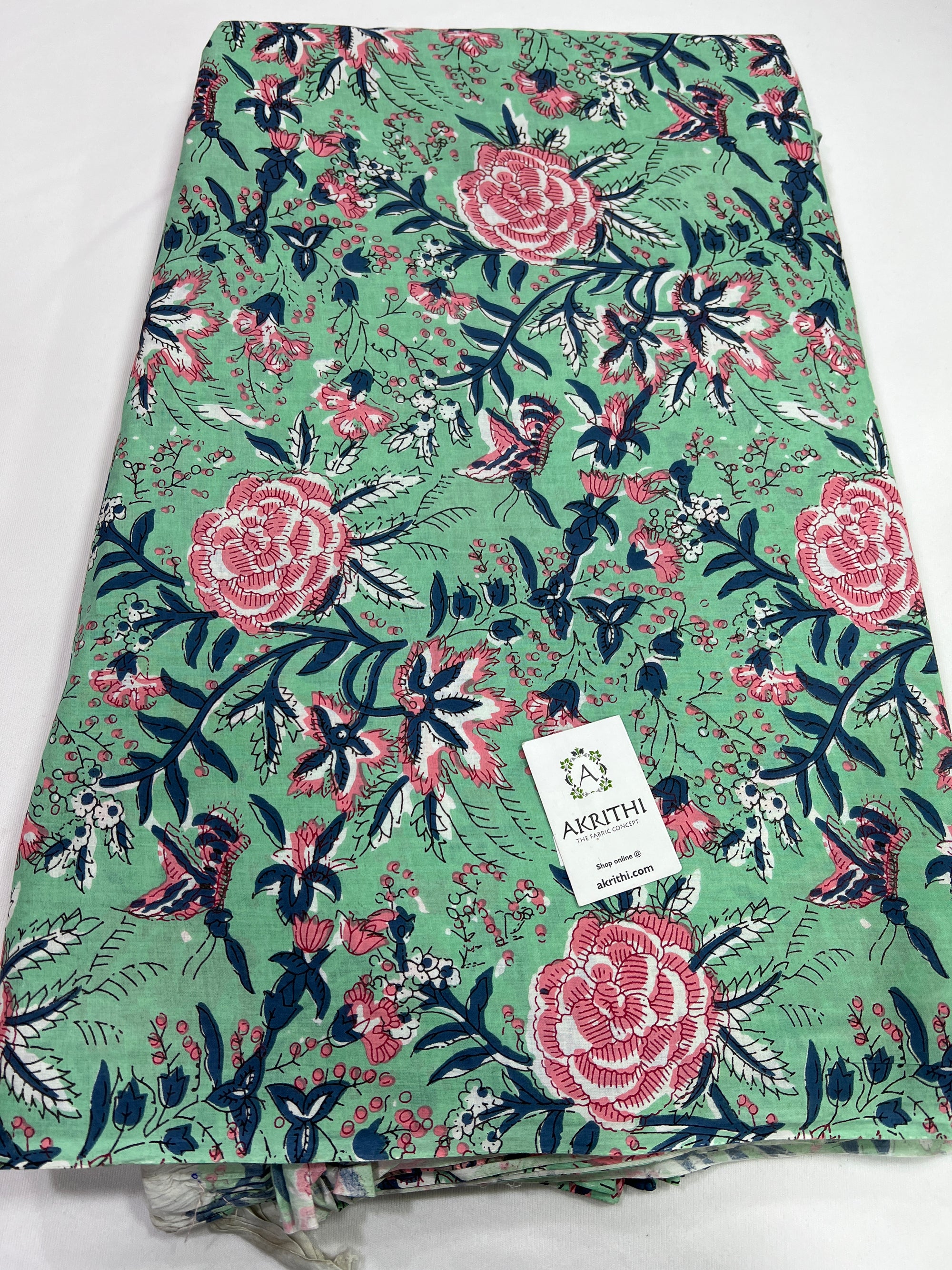 Printed pure cotton fabric