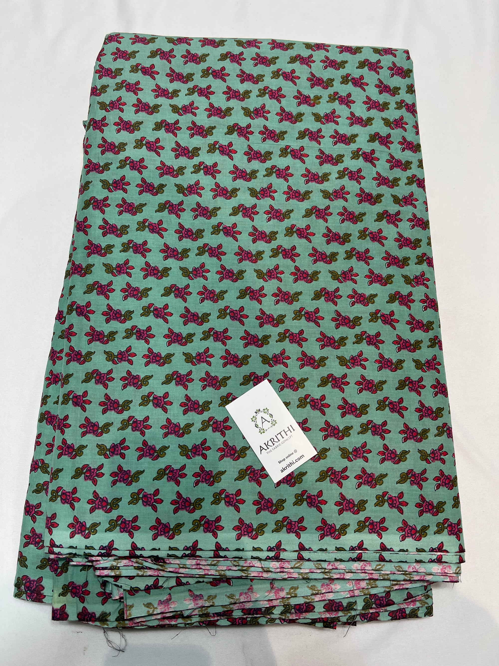 Printed pure cotton fabric