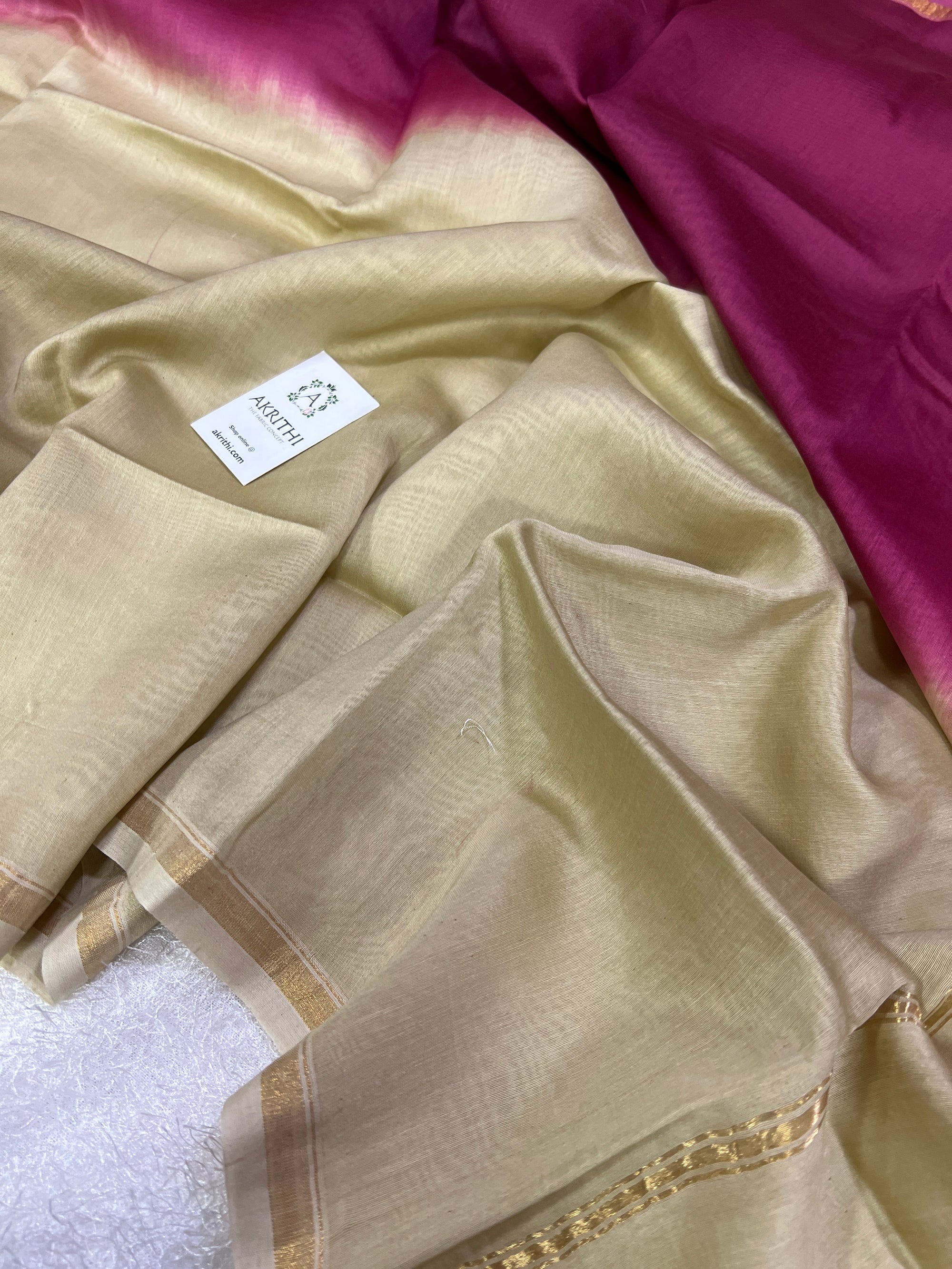 Chanderi shaded fabric