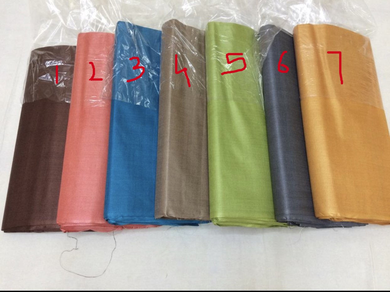 Self woven Striped pure tussar silk kurta fabric 2.5 metres