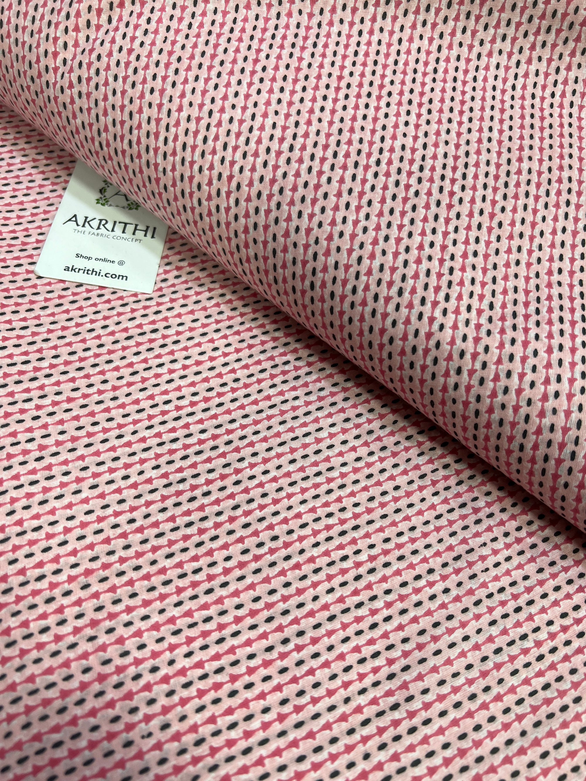 Printed pure cotton fabric