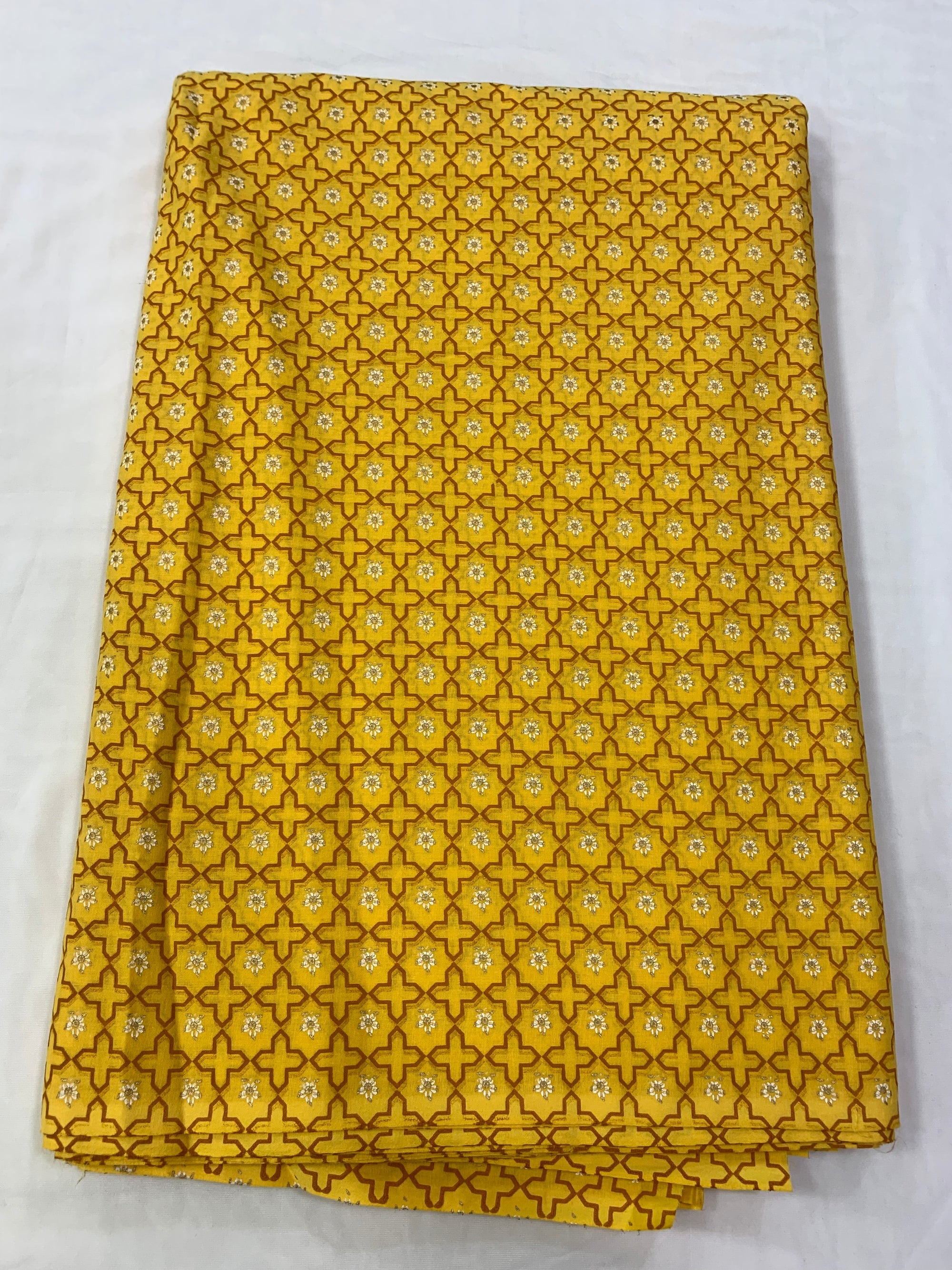 Printed pure cotton fabric