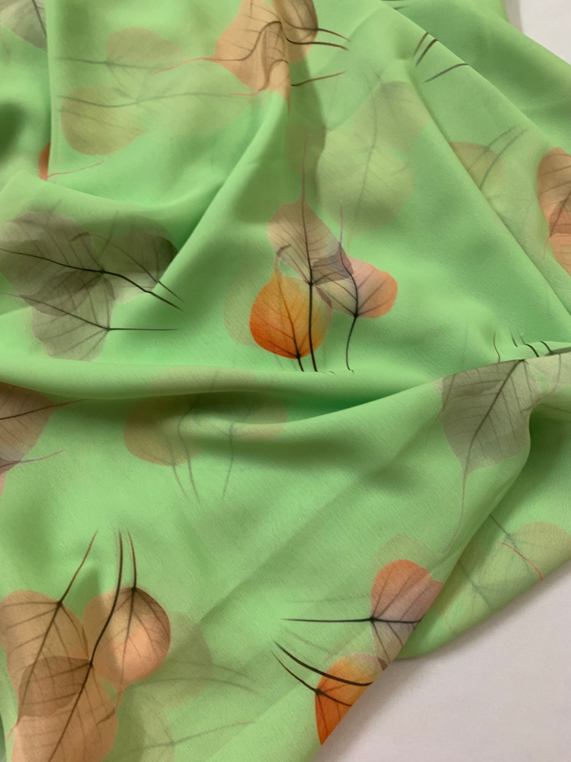 Digital floral Printed georgette fabric
