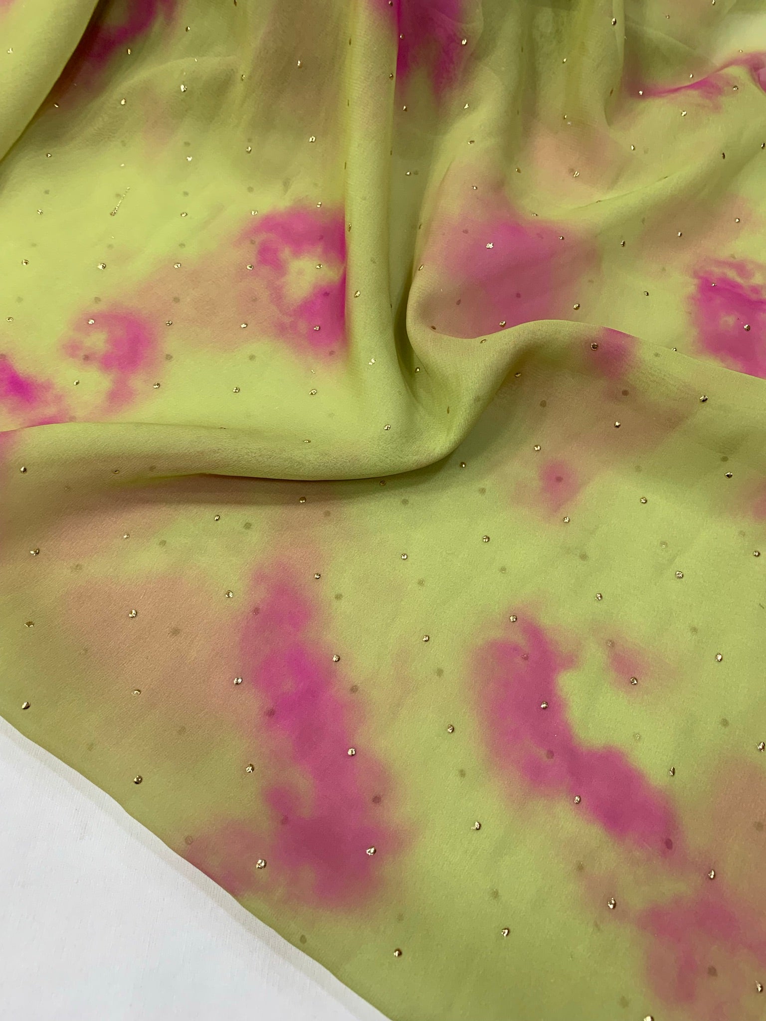 Shibori Printed georgette fabric