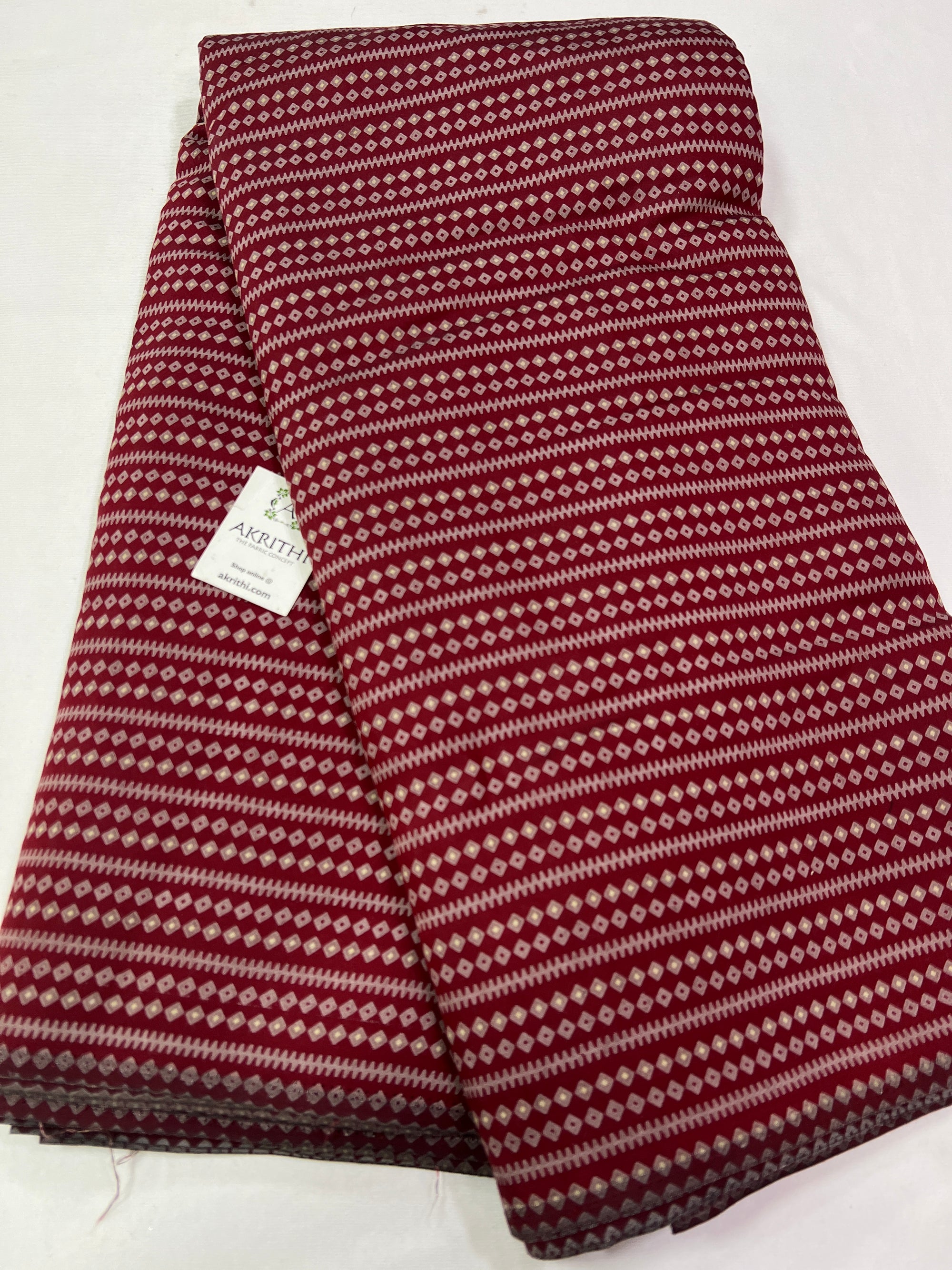 Digital printed silk fabric