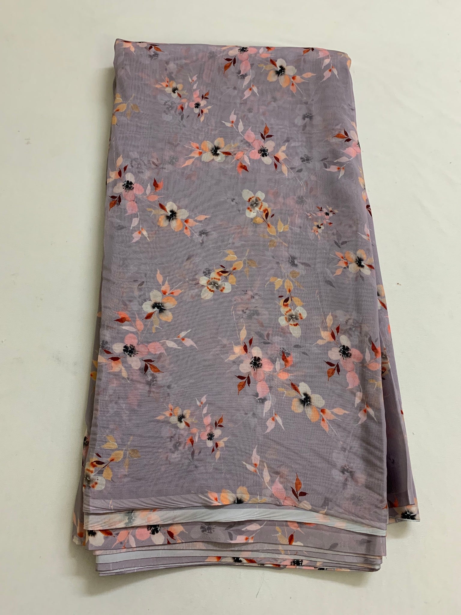 Digital floral Printed organza fabric