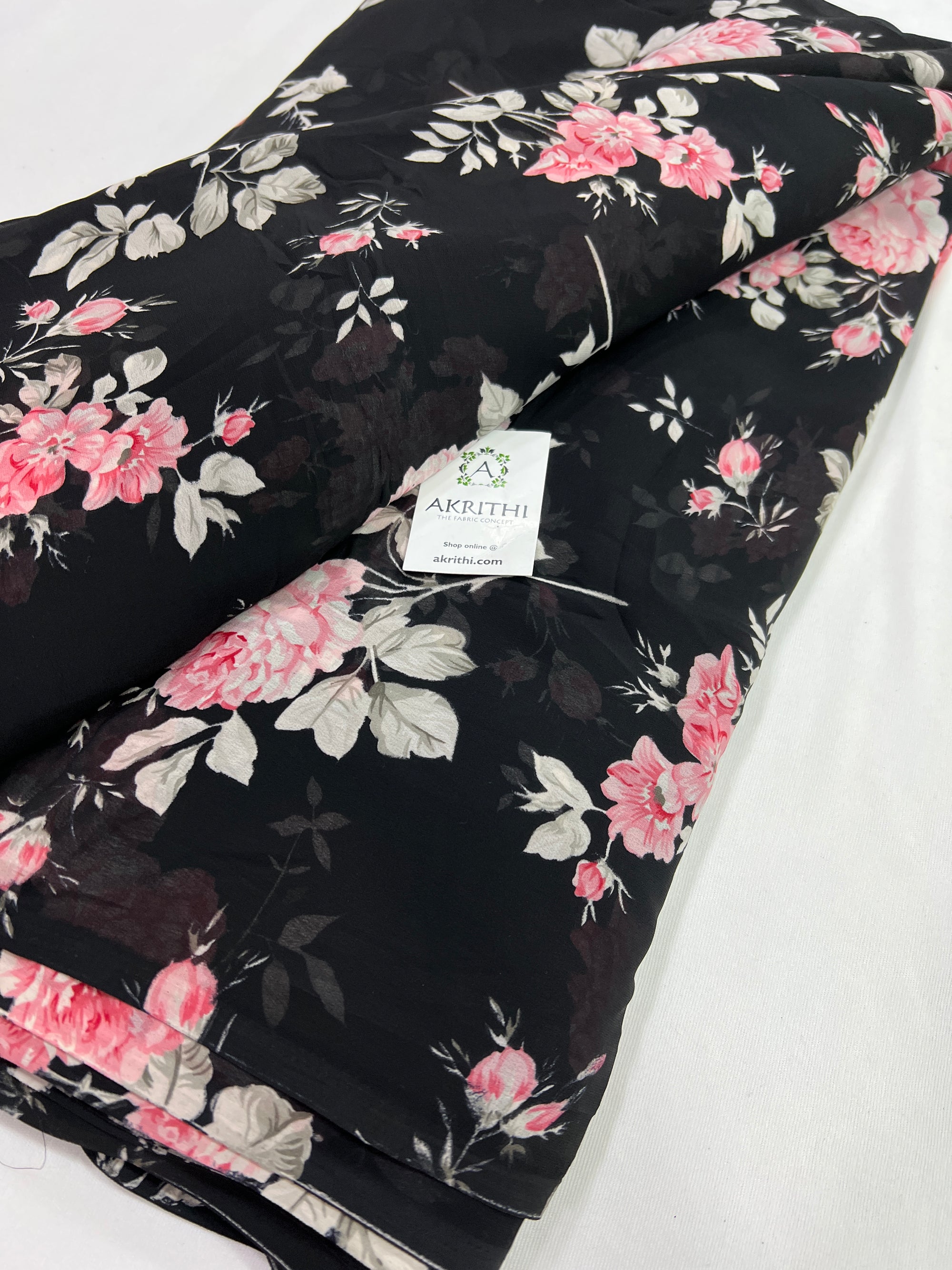 Floral printed georgette fabric