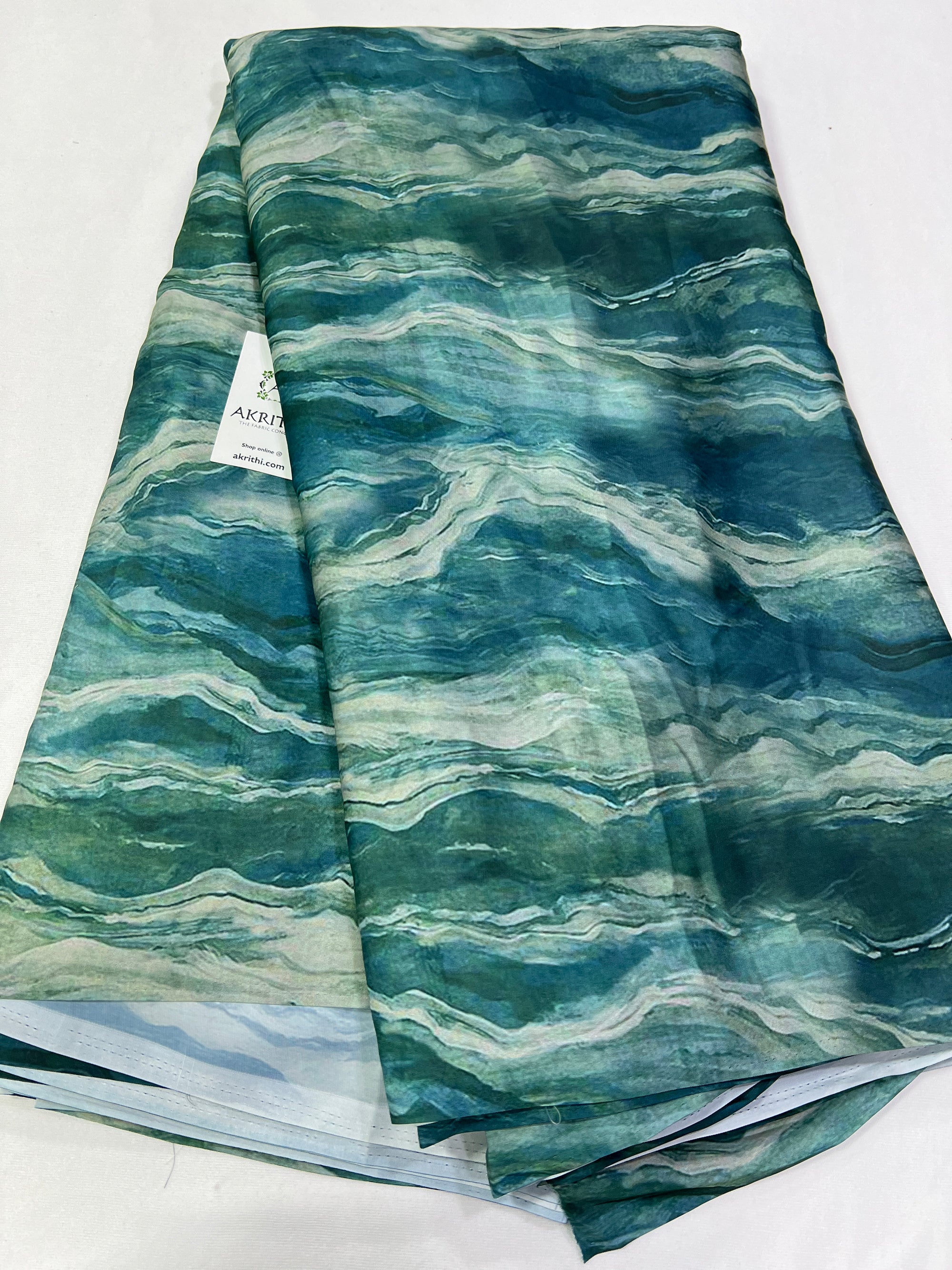 Digital printed modal satin fabric