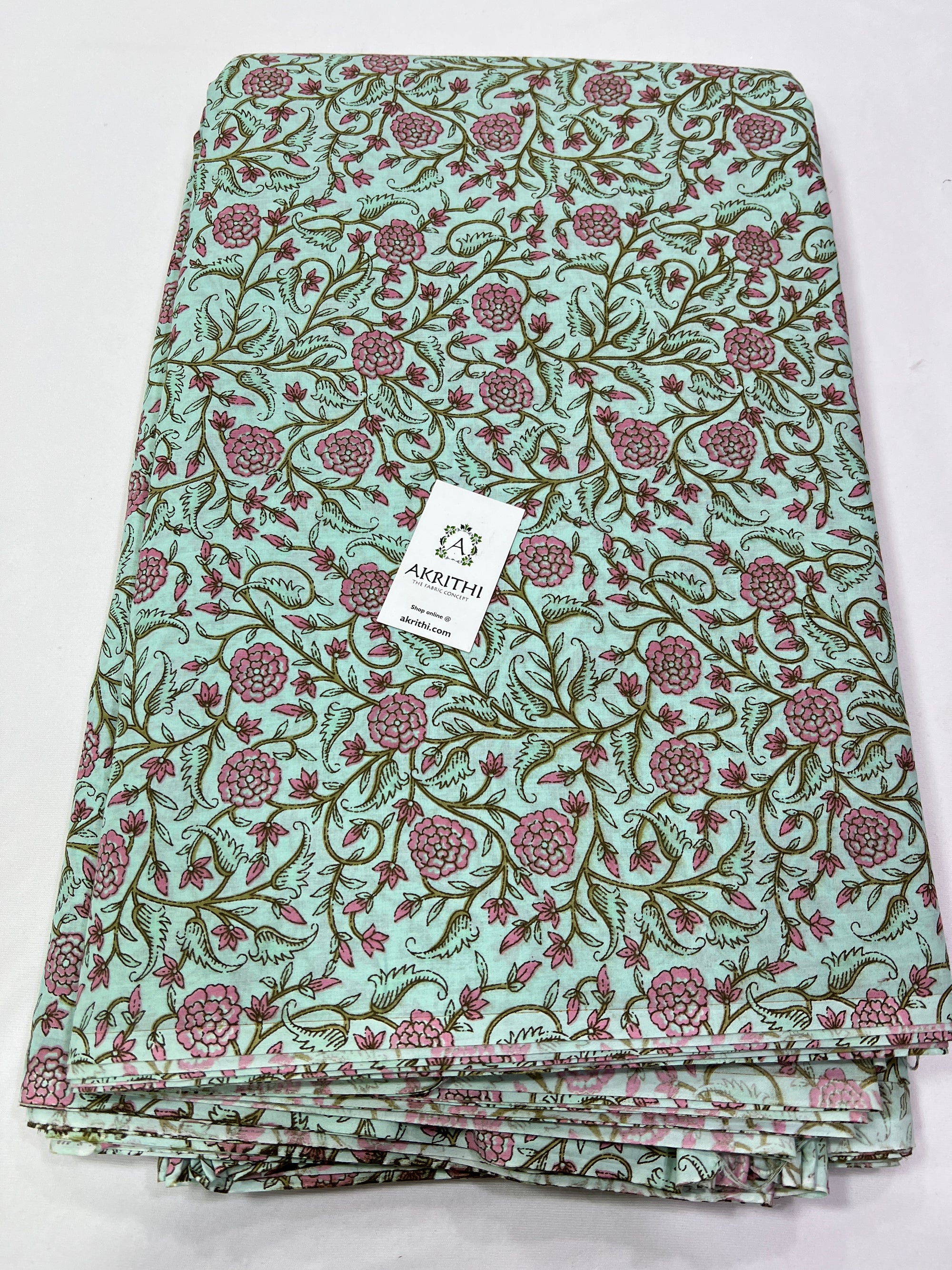 Printed pure cotton fabric