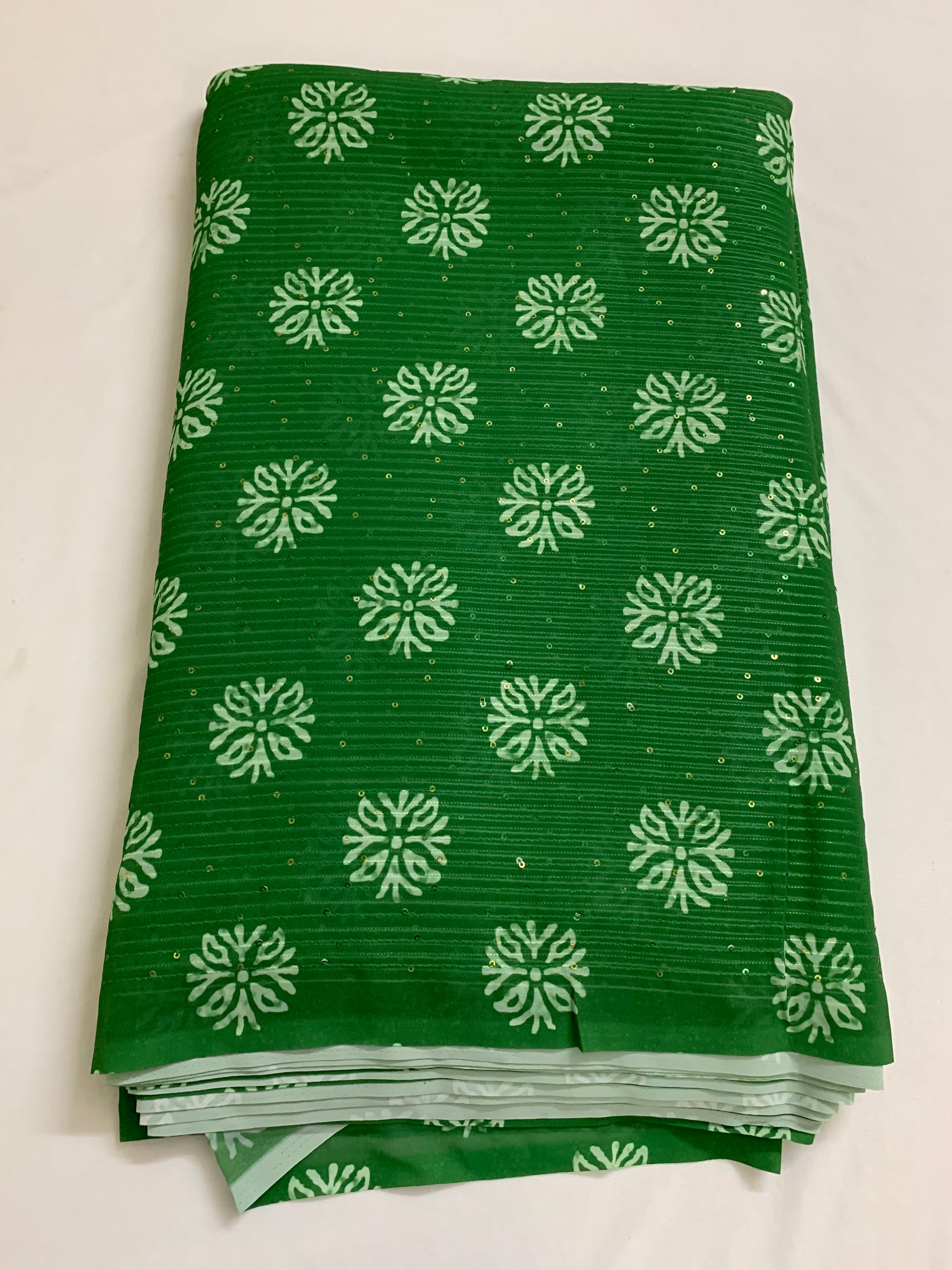 Embroidery on georgette saree