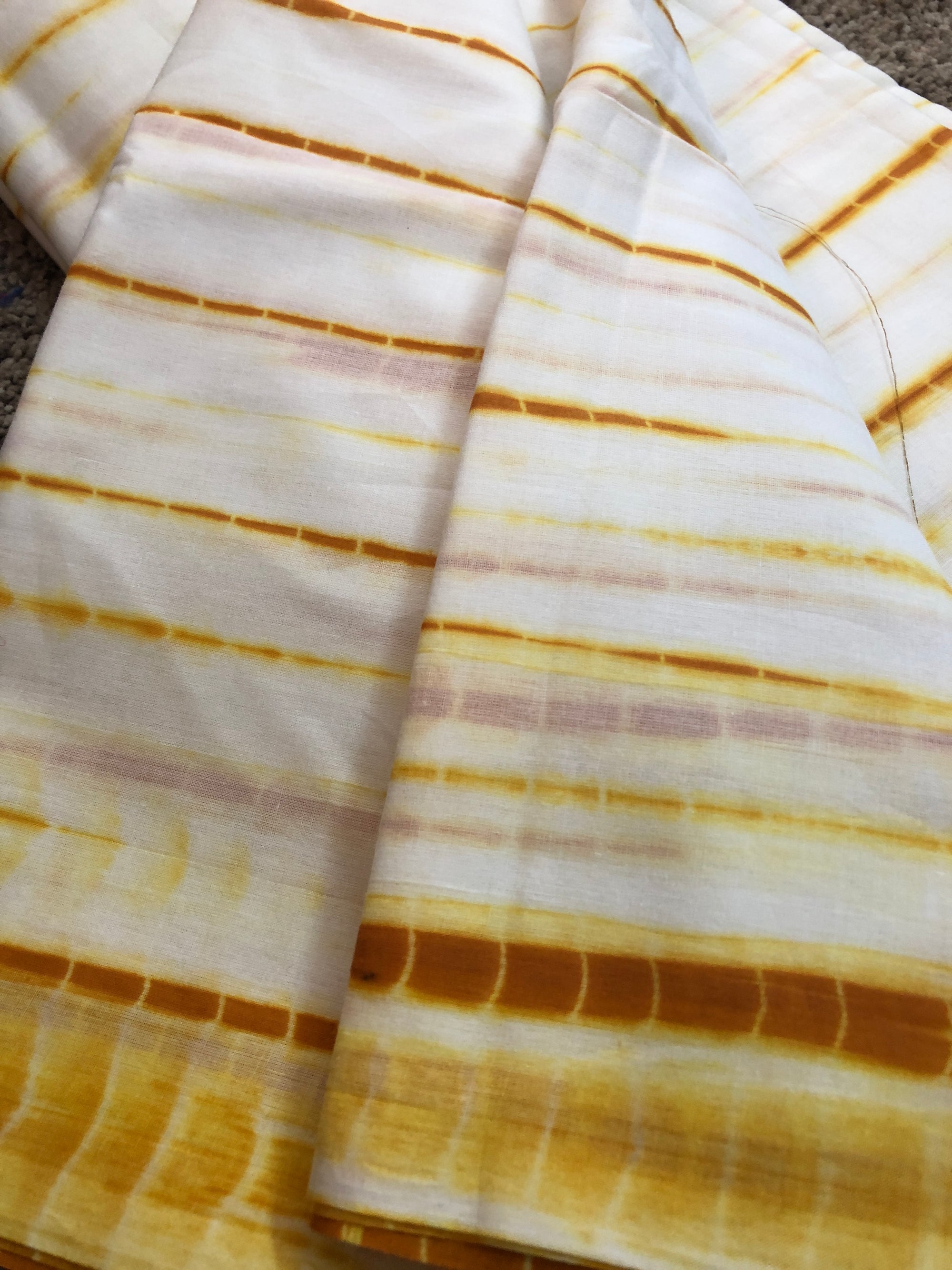 Tie and dye mul cotton fabric