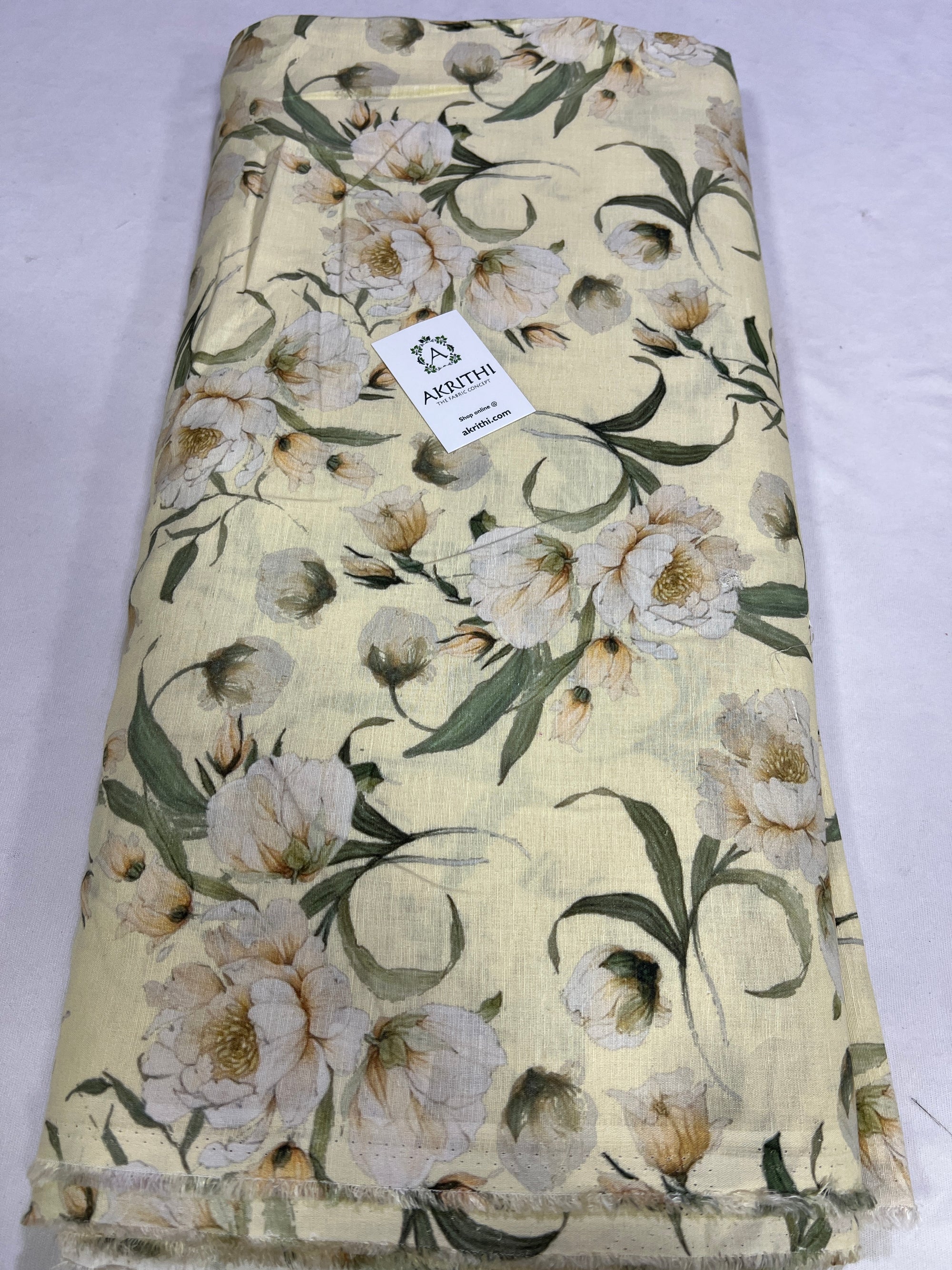 Digital Printed pure linen fabric