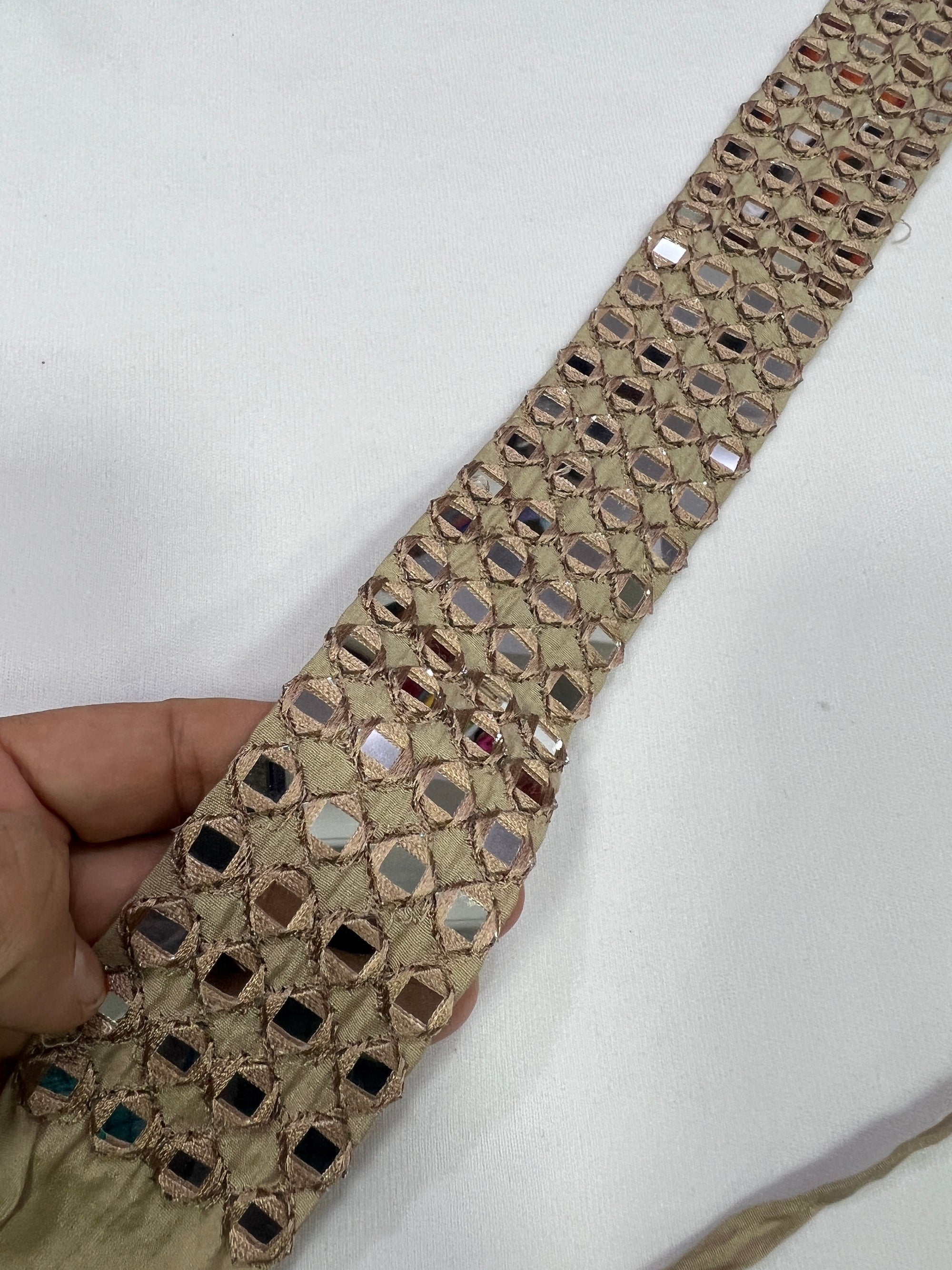 Real mirror belt